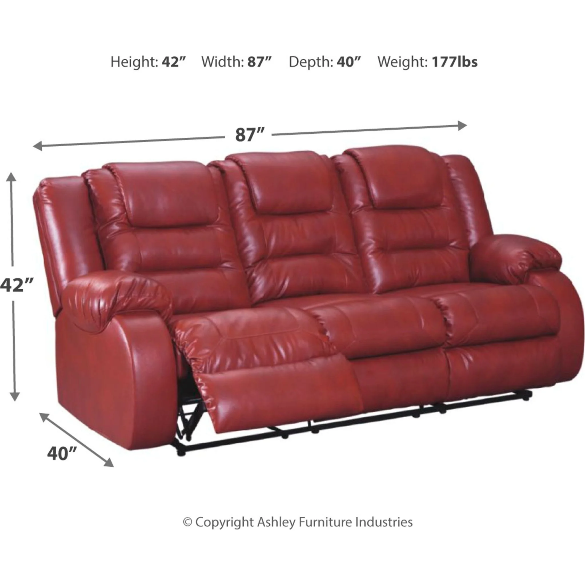 Vacherie Reclining Sofa - Image 4