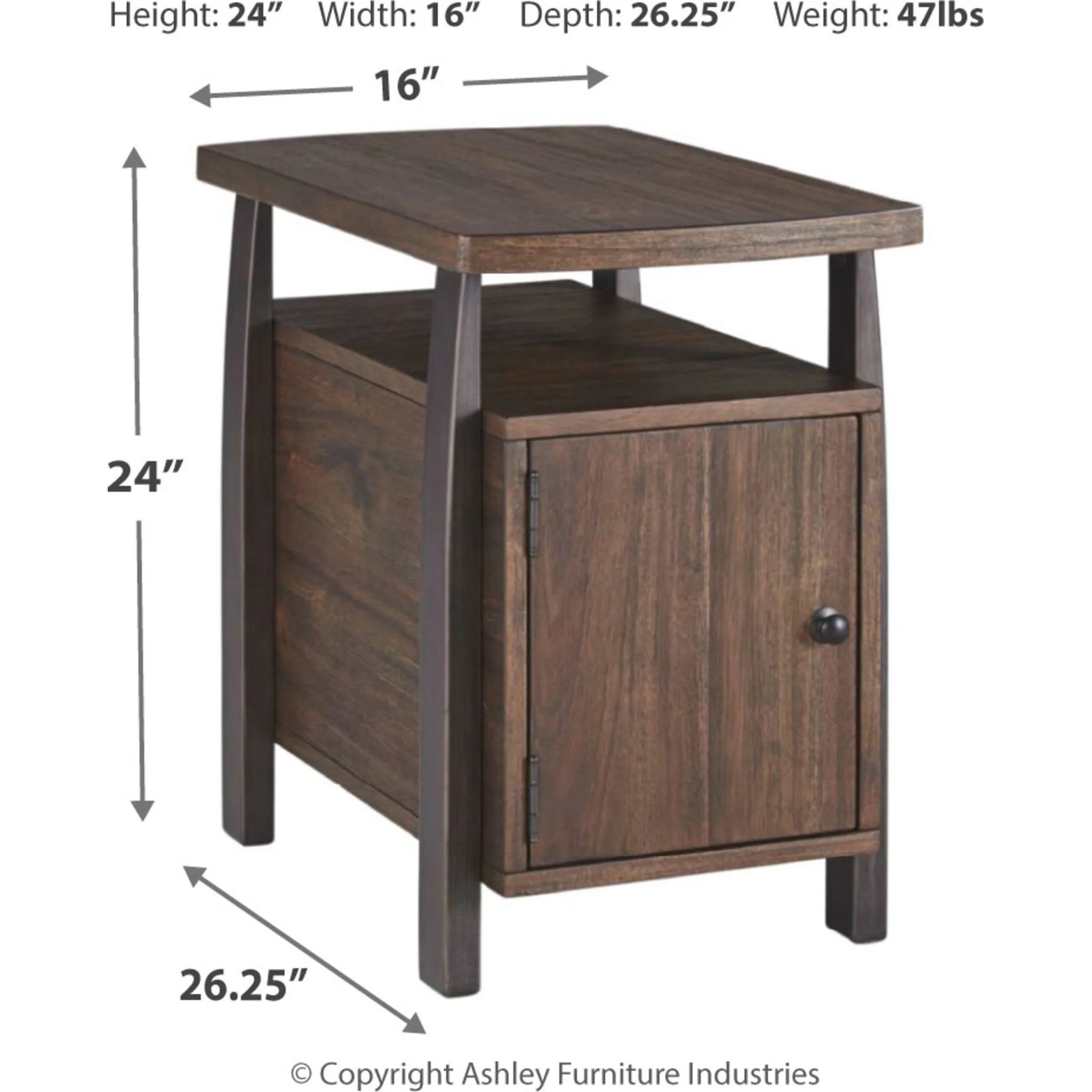 Vailbry Chairside End Table - Image 4