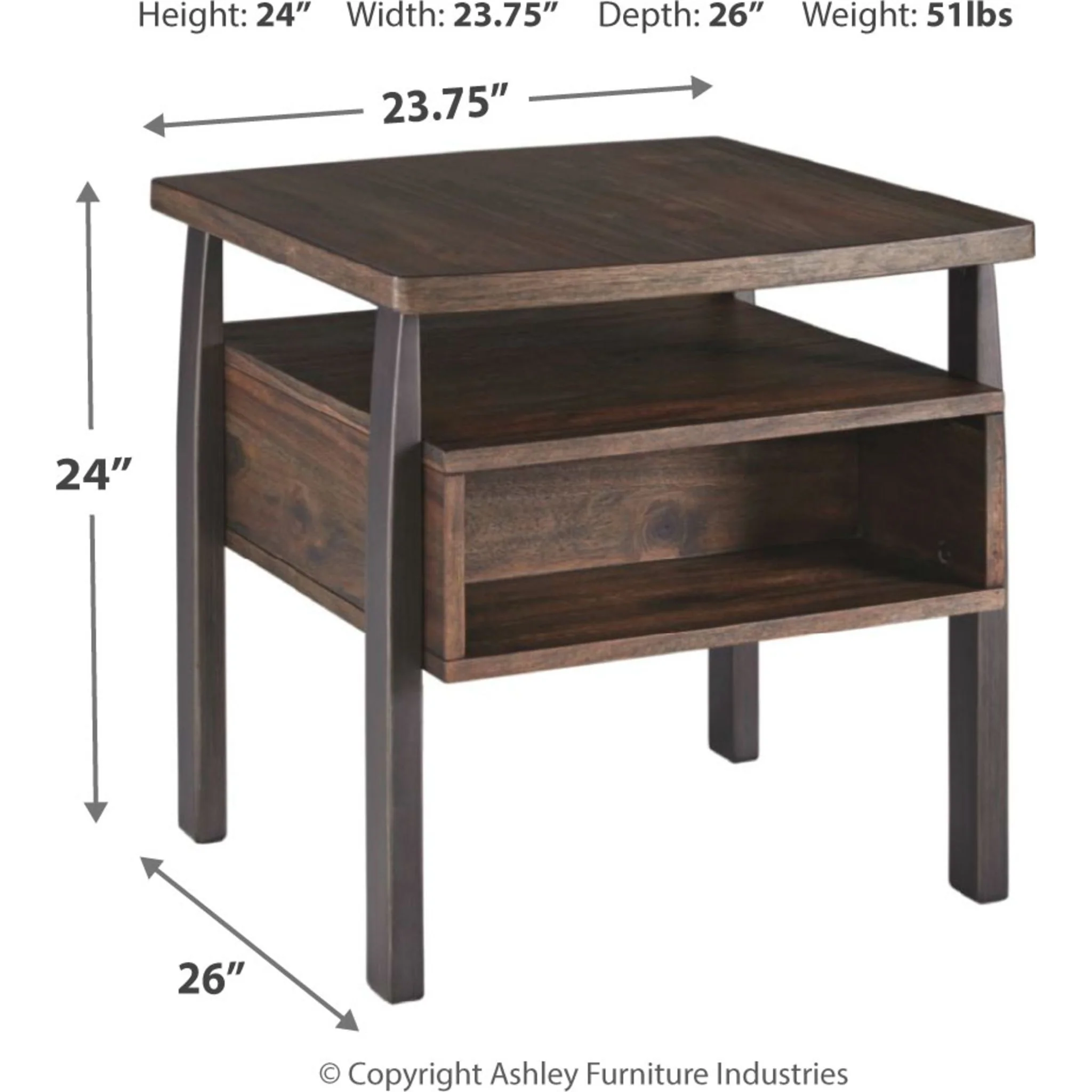 Vailbry Rectangle End Table - Image 4