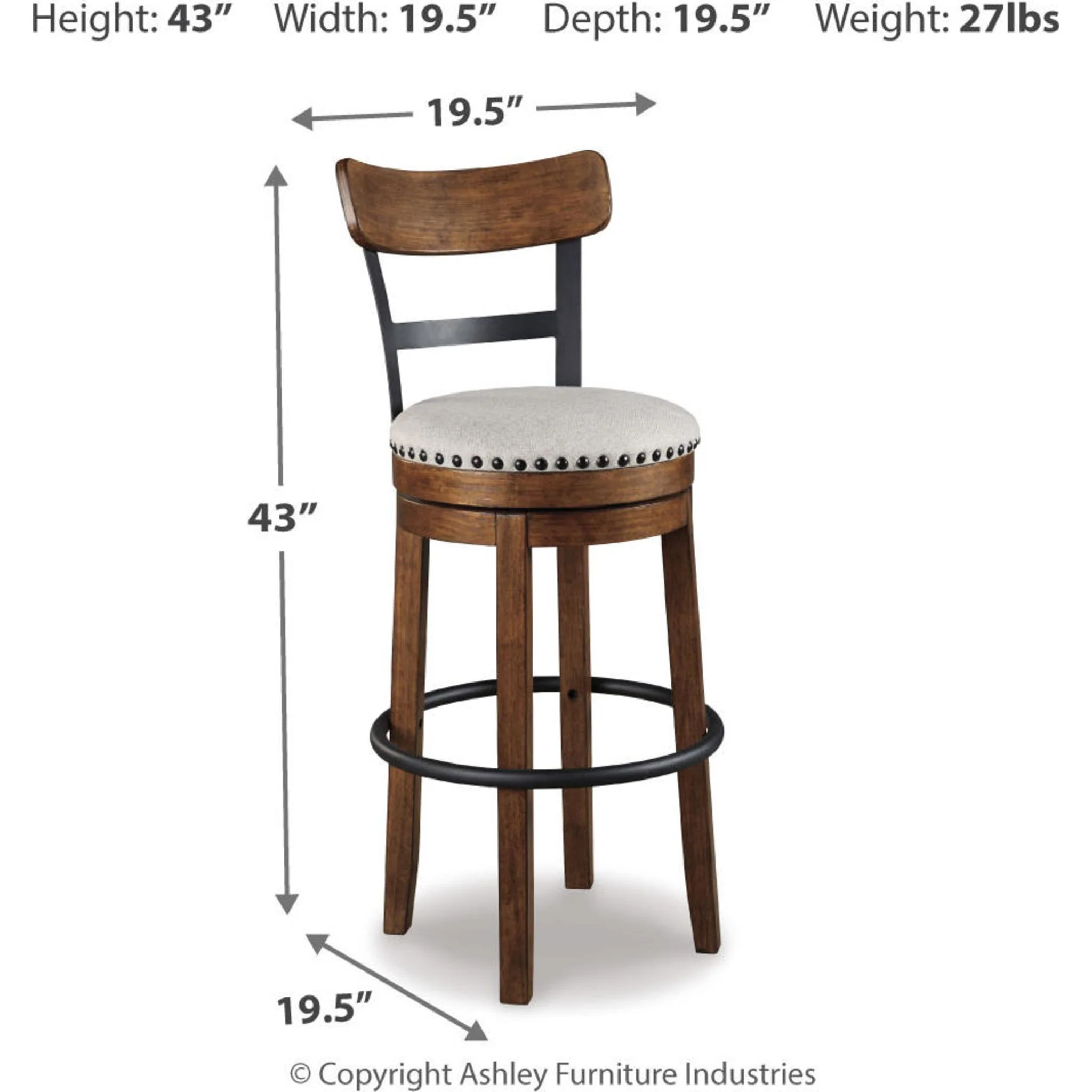 Valebeck Bar Height Stool - Image 13