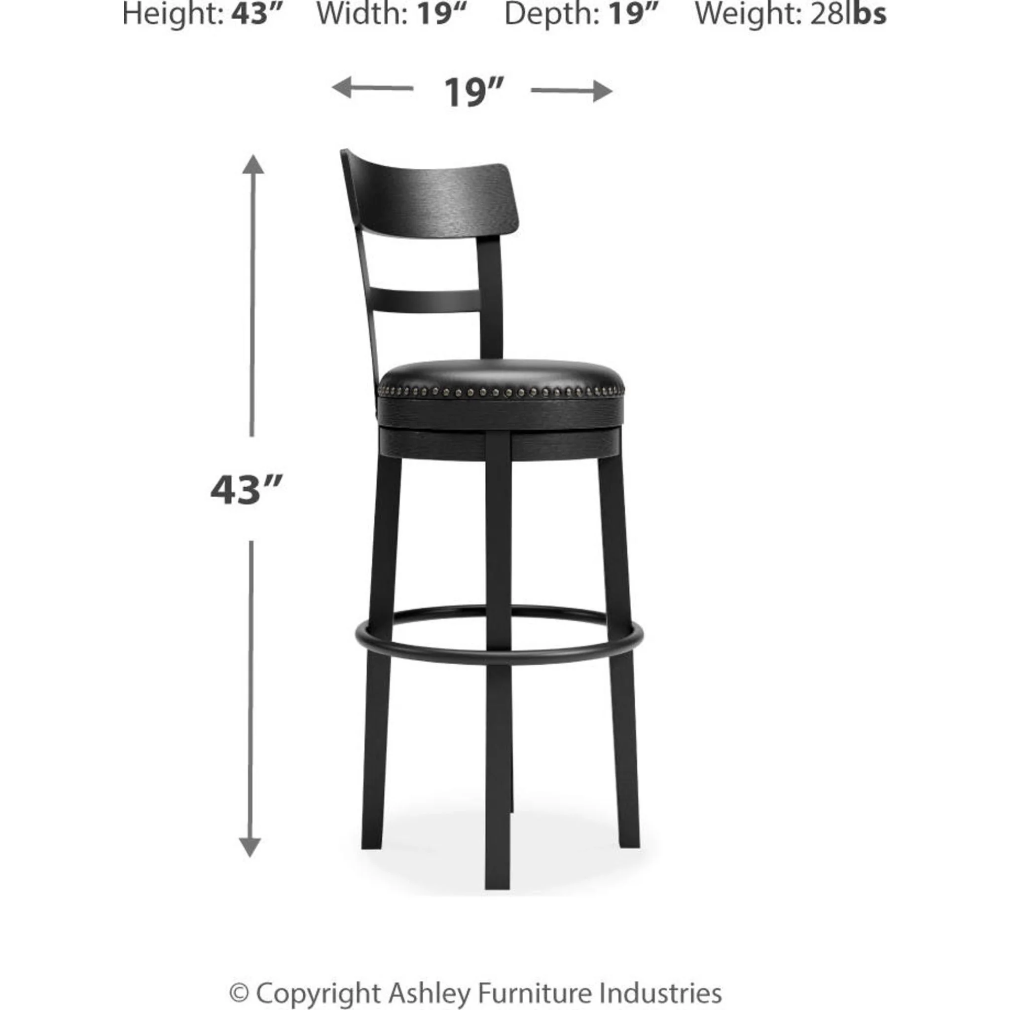 Valebeck Bar Height Stool - Image 33