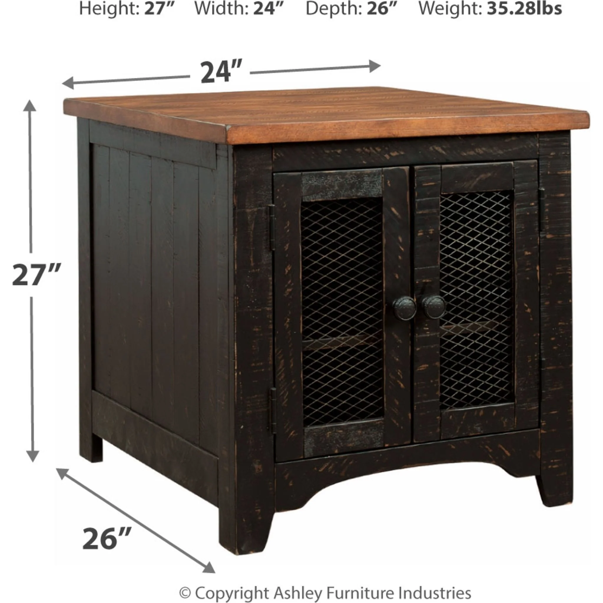 Valebeck Rectangle End Table - Image 4
