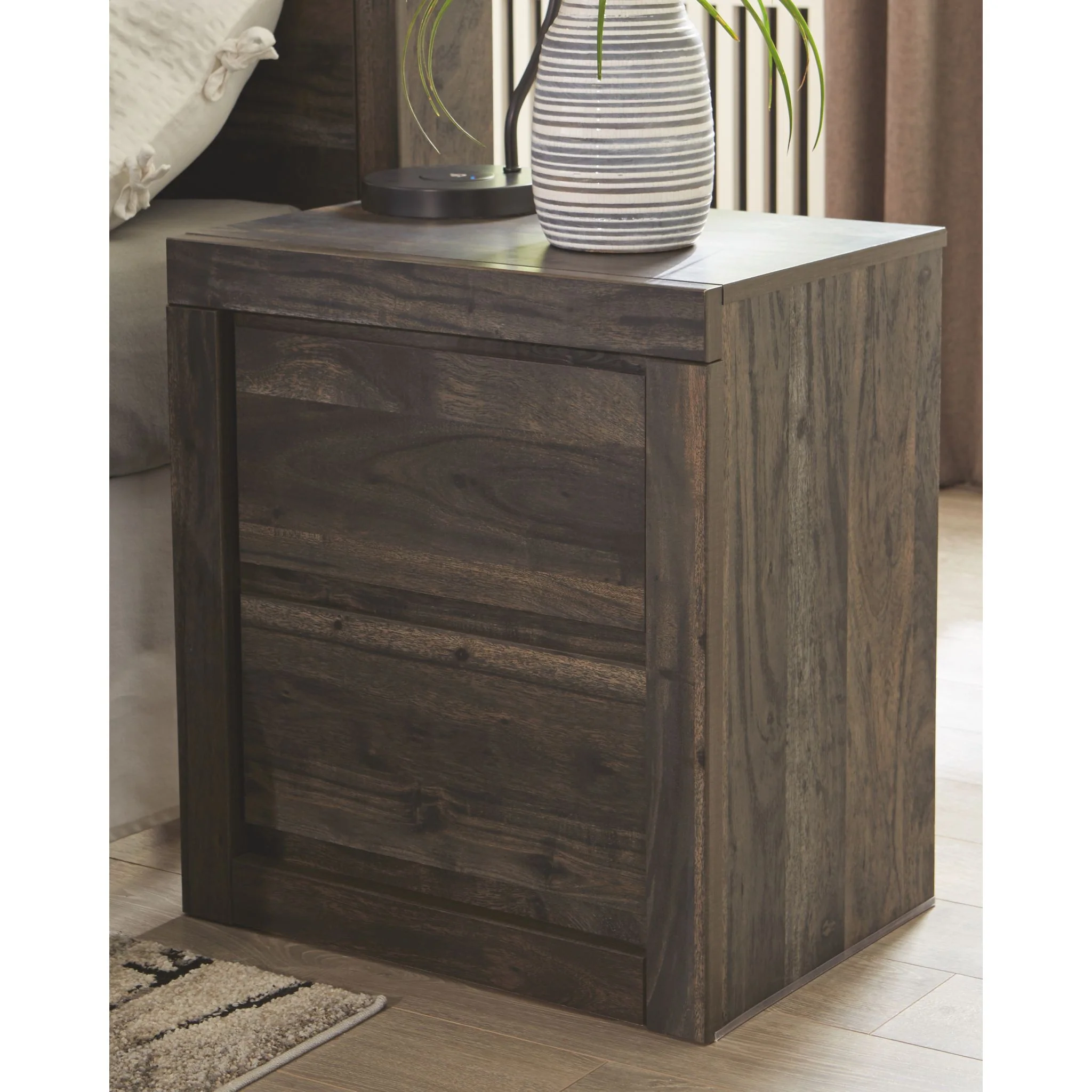 Vay Bay Two Drawer Nightstand - Image 2