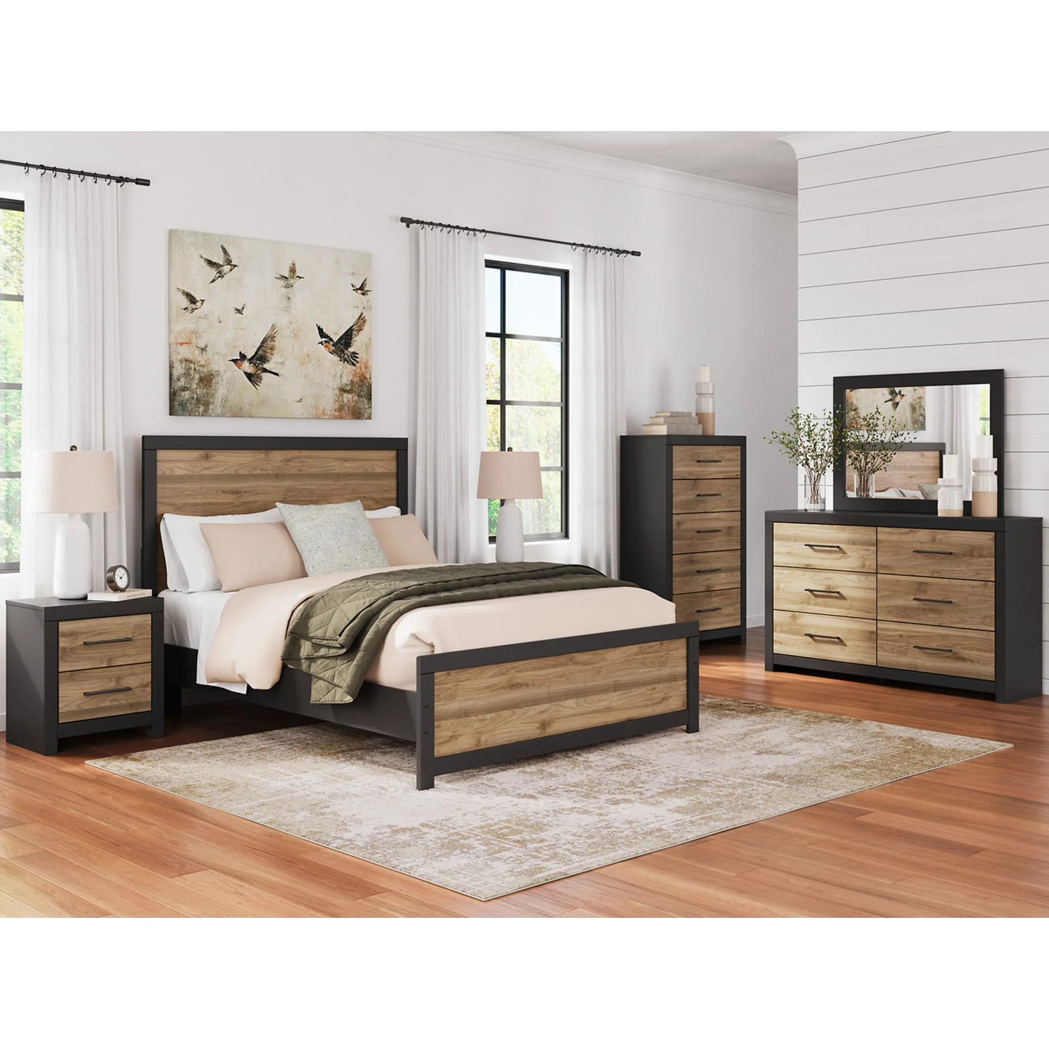 Vertani 5 Piece Queen Panel Bedroom - Image 4