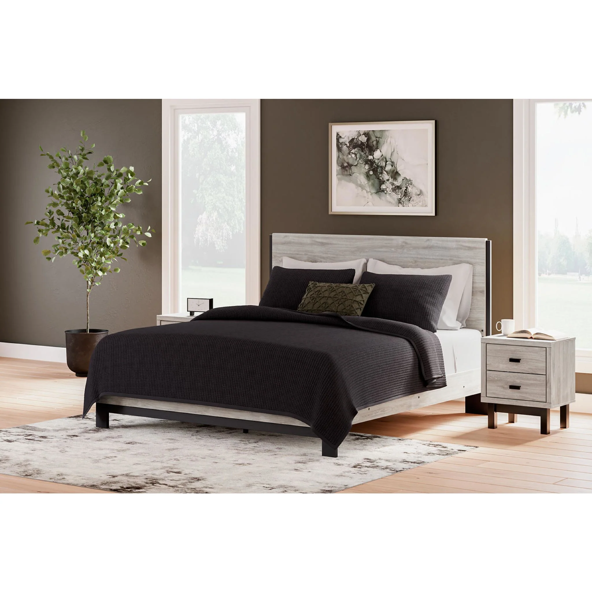 Vessalli 5 Piece Panel Bedroom - Image 47