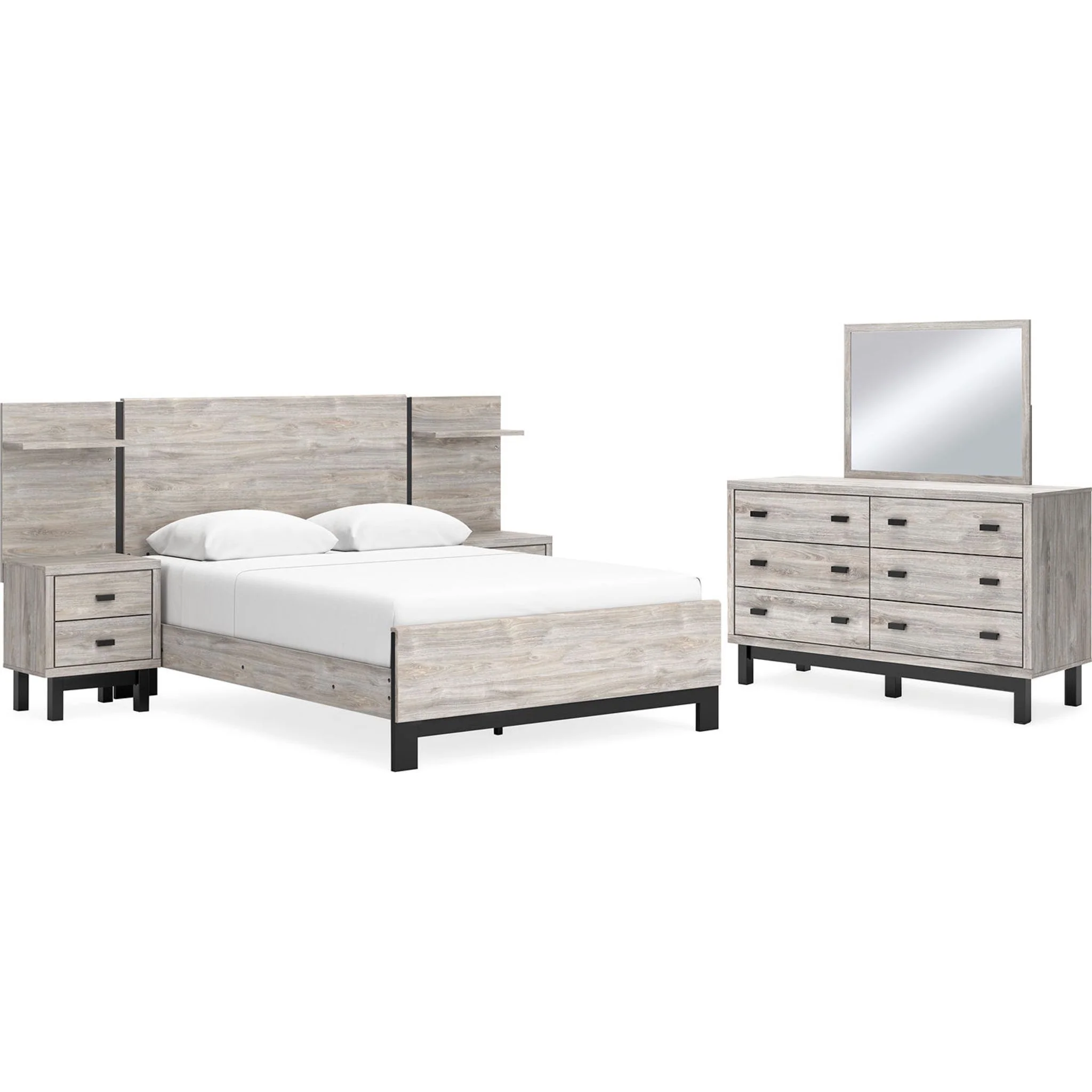 Vessalli 7 Piece Panel Bedroom - Image 2