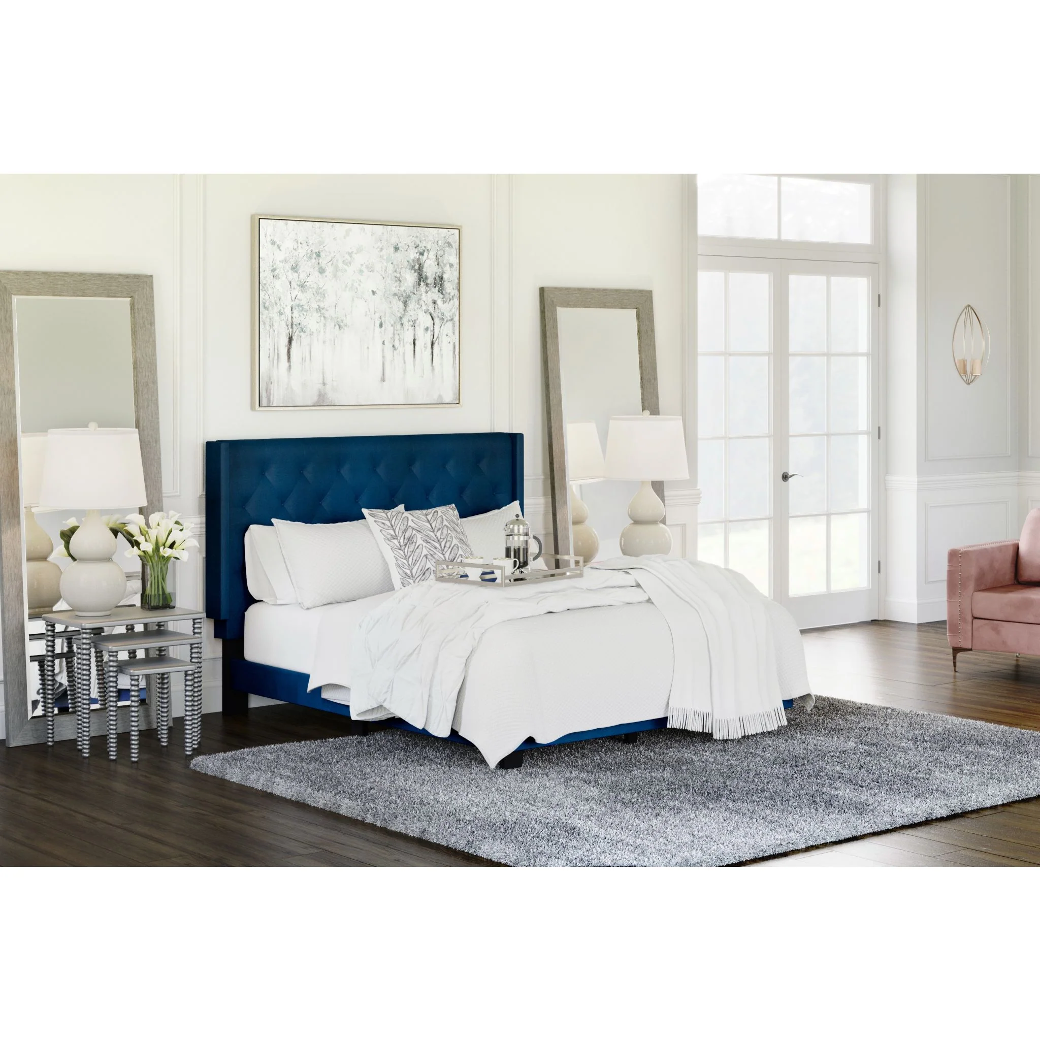 Vintasso Upholstered Queen Bed - Image 2