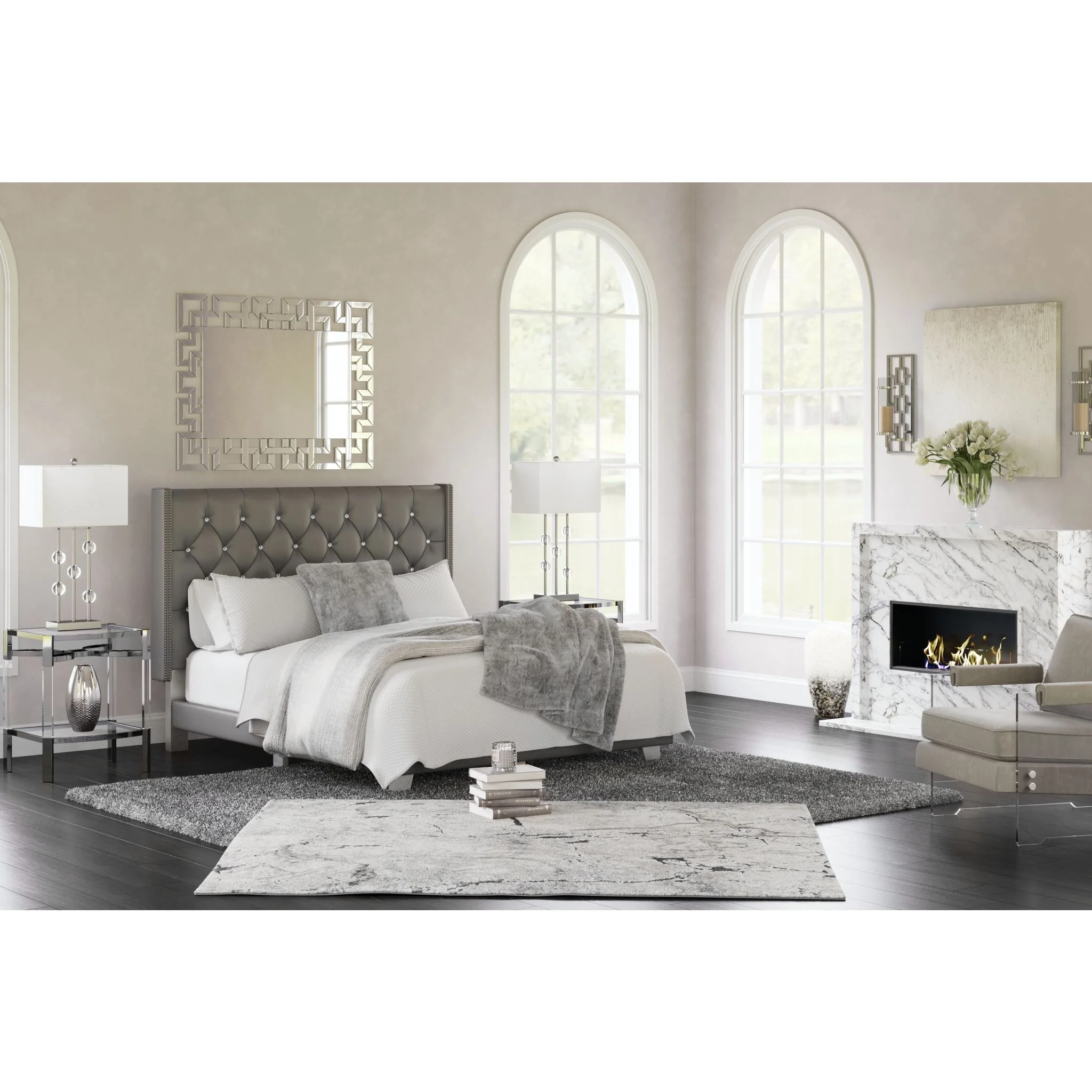 Vintasso Upholstered Queen Bed - Image 2