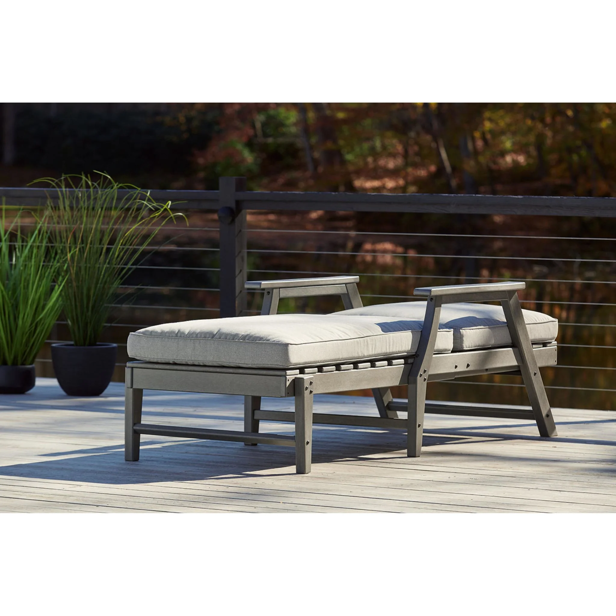 Visola Outdoor Chaise Lounge with Cushion - Image 11