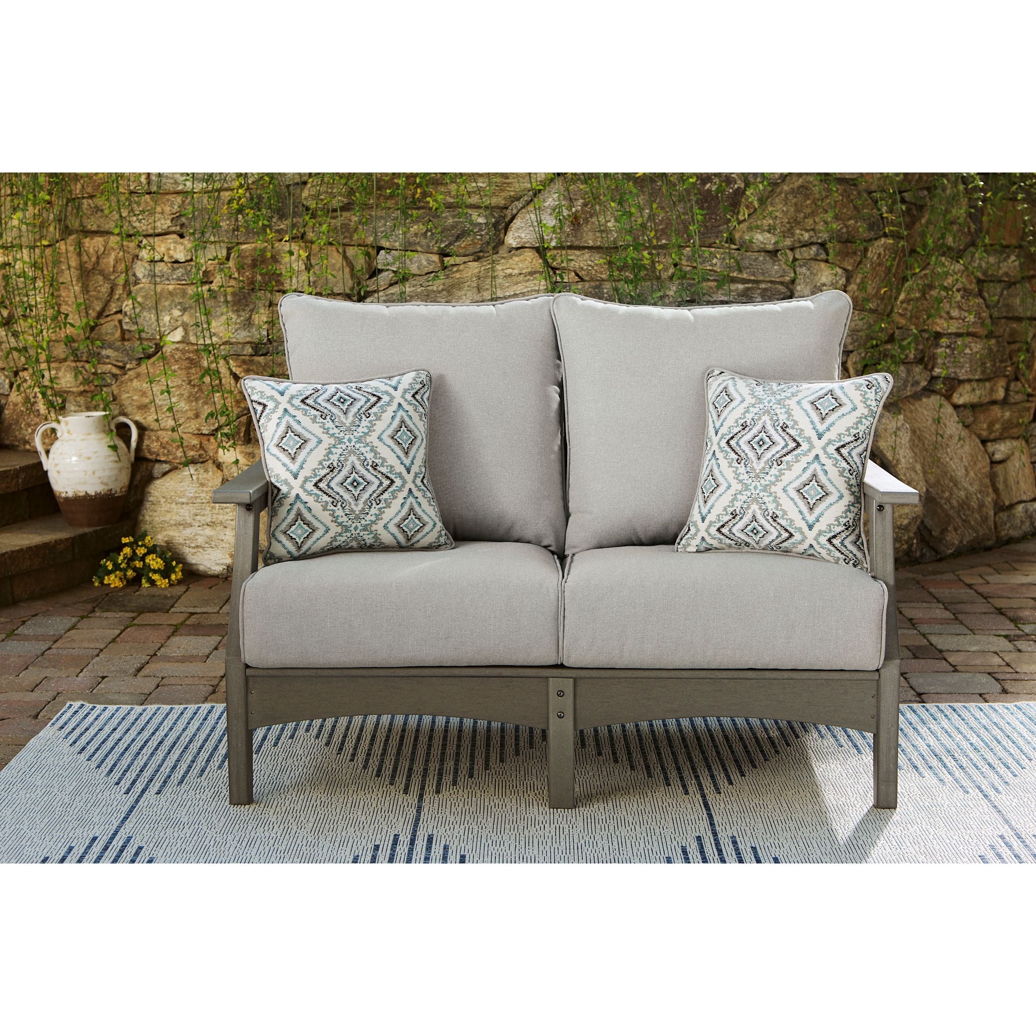 Visola Outdoor Loveseat with Cushion - Image 2