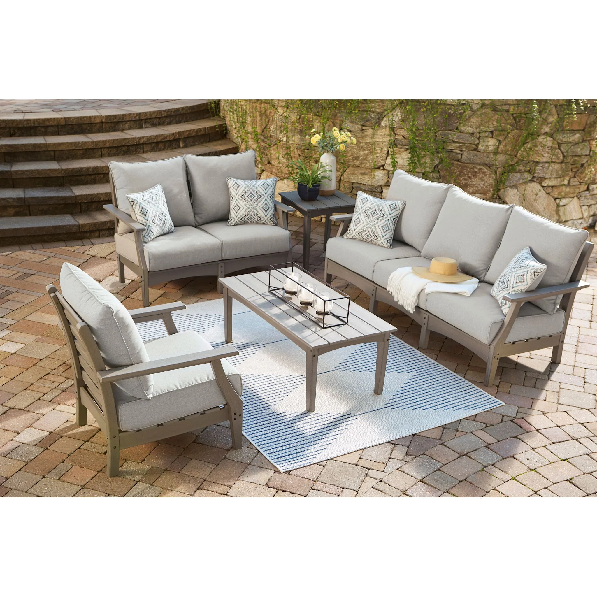 Visola Outdoor Loveseat with Cushion - Image 7