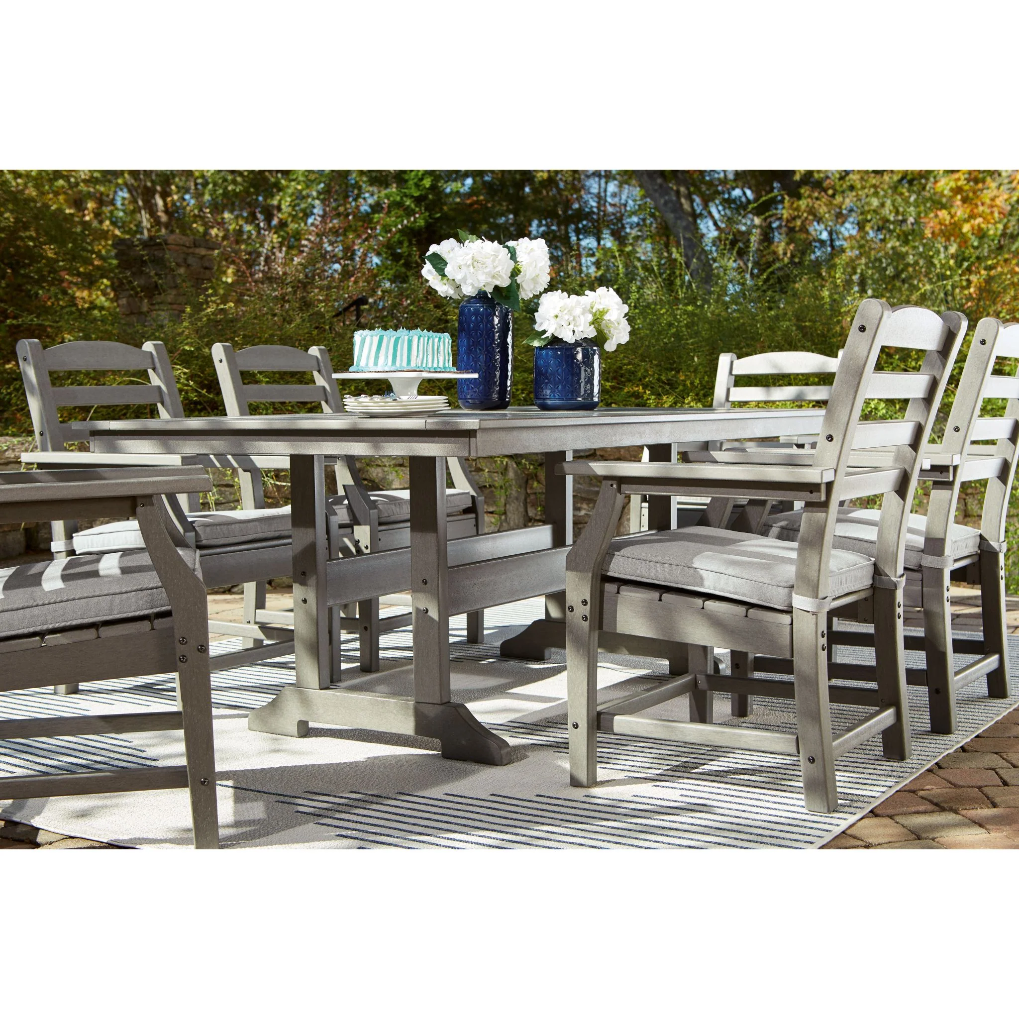 Visola Outdoor Rectangle Dining Table - Image 7