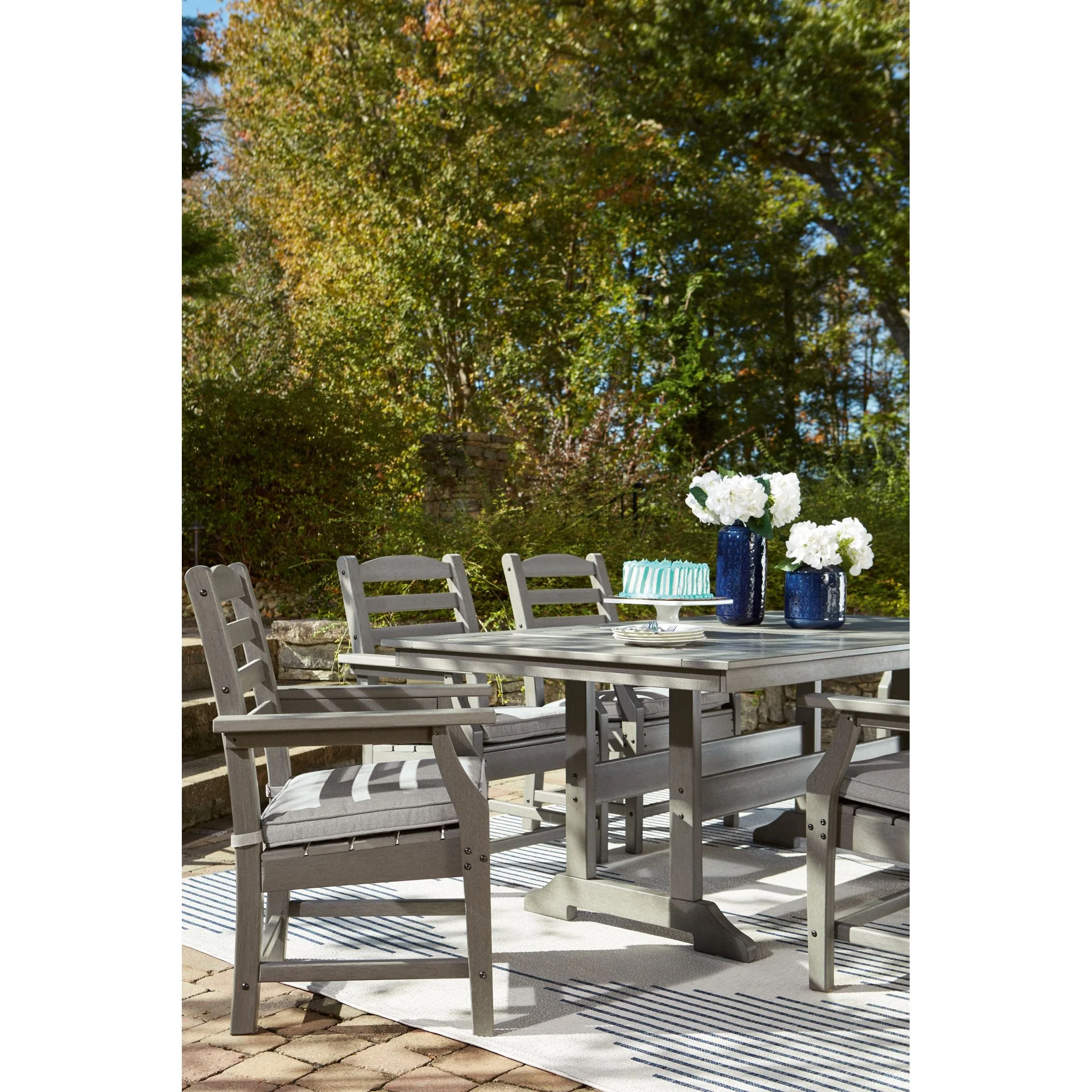 Visola Outdoor Rectangle Dining Table - Image 8