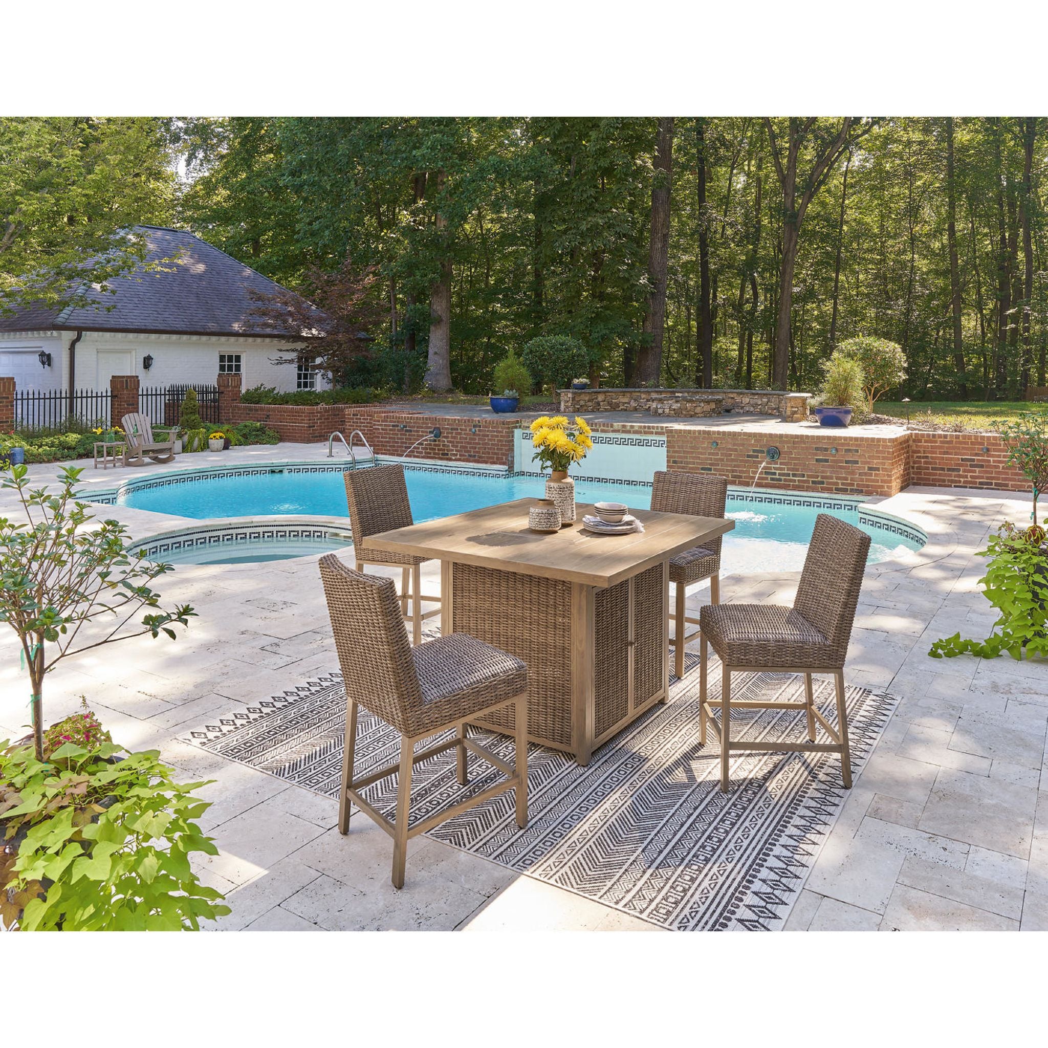 Walton Bridge Outdoor Bar Set - Image 3