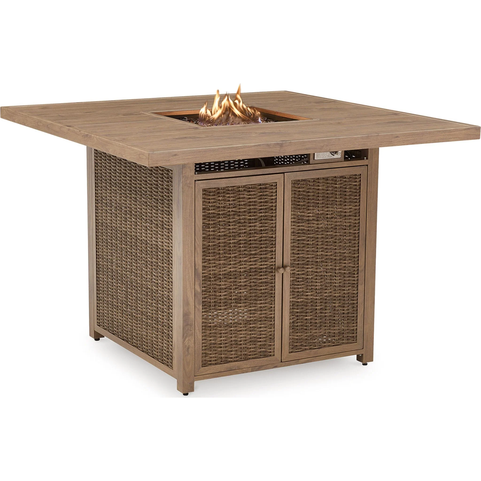 Walton Bridge Outdoor Bar Table with Fire Pit - Image 11