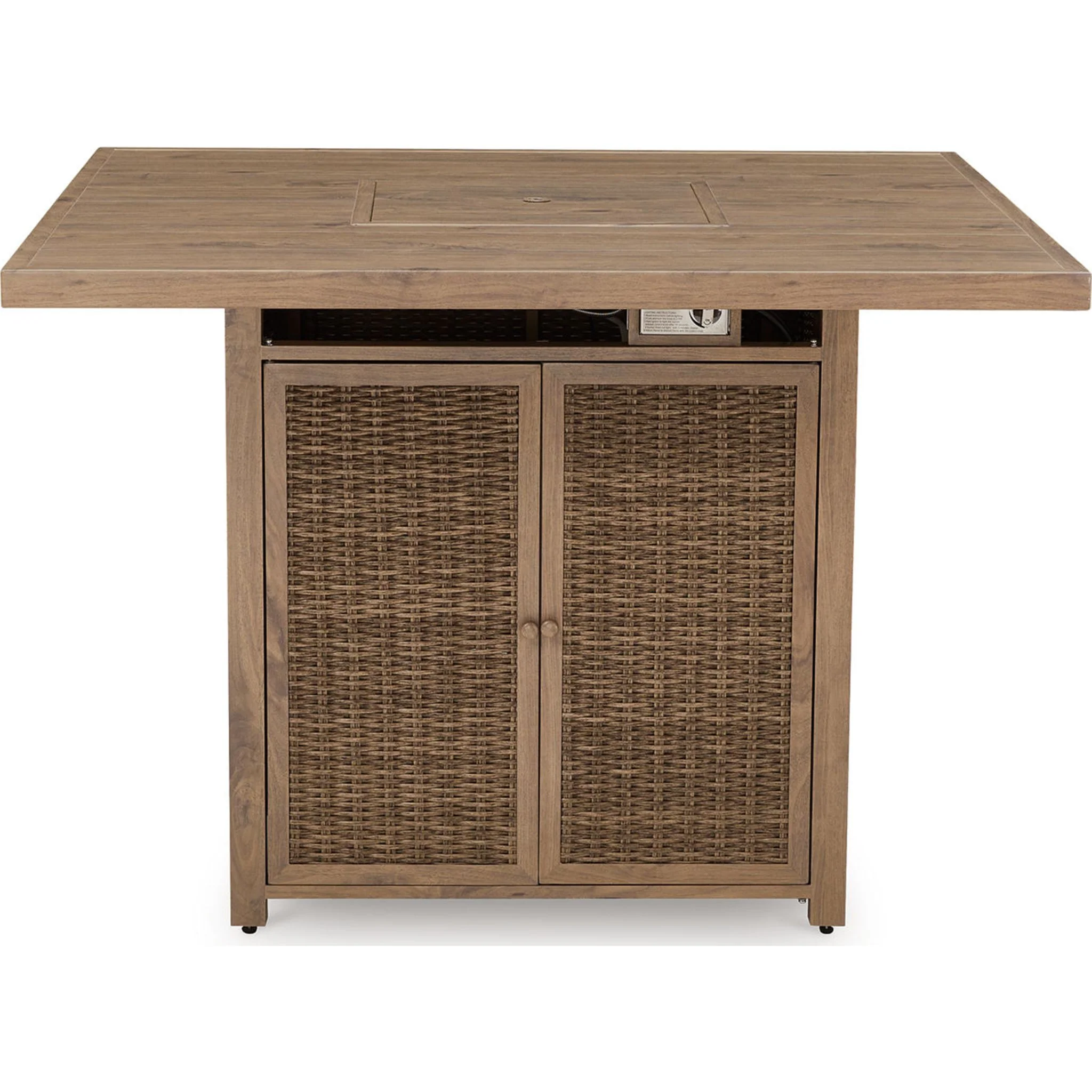 Walton Bridge Outdoor Bar Table with Fire Pit - Image 13