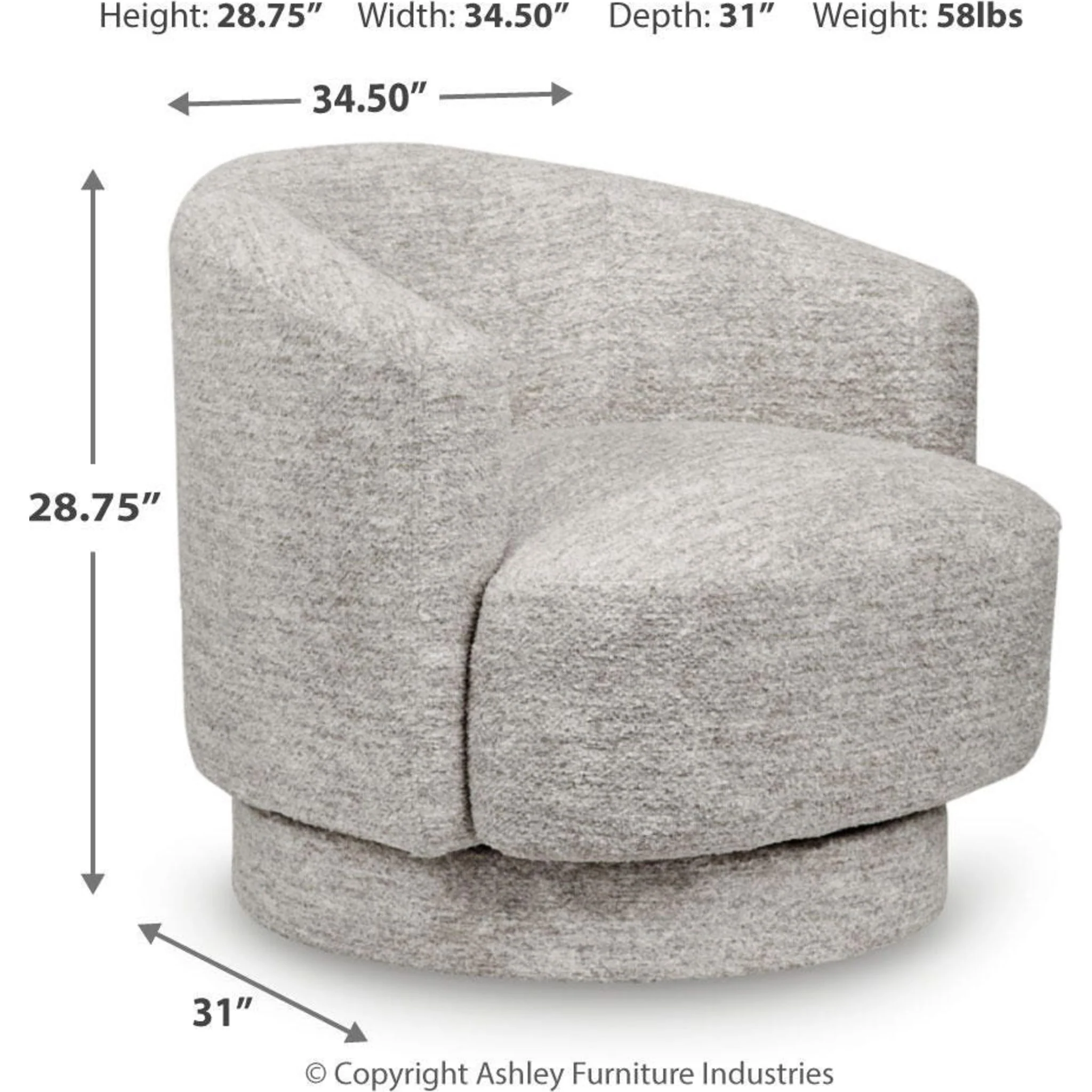 Wardsor Swivel Chair - Image 3