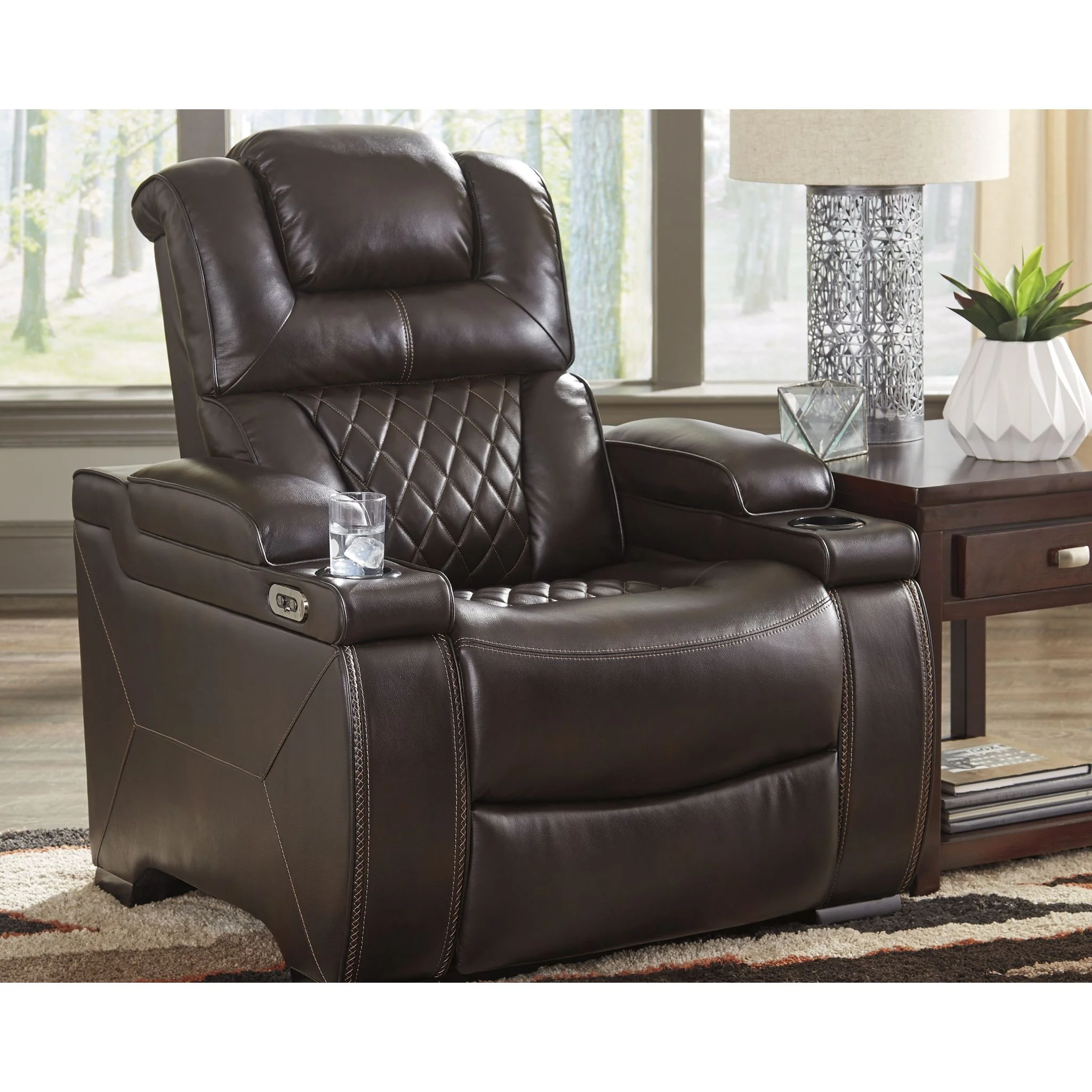 Warnerton Power Recliner with Adjustable Headrest - Image 3