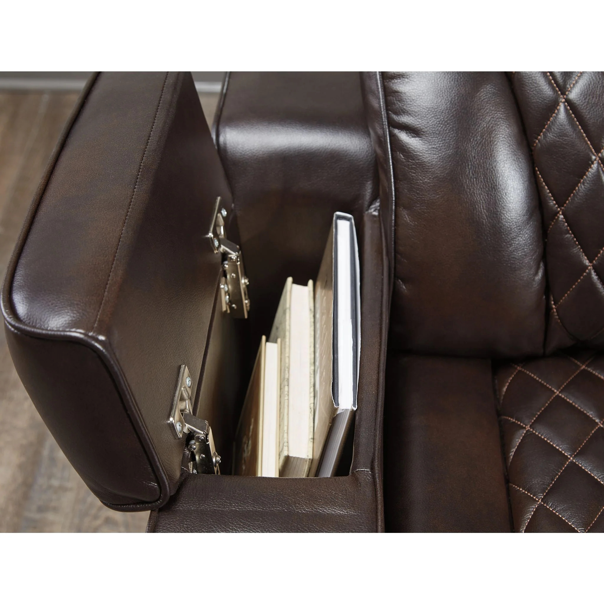 Warnerton Power Reclining Loveseat with Console and Adj Head - Image 8
