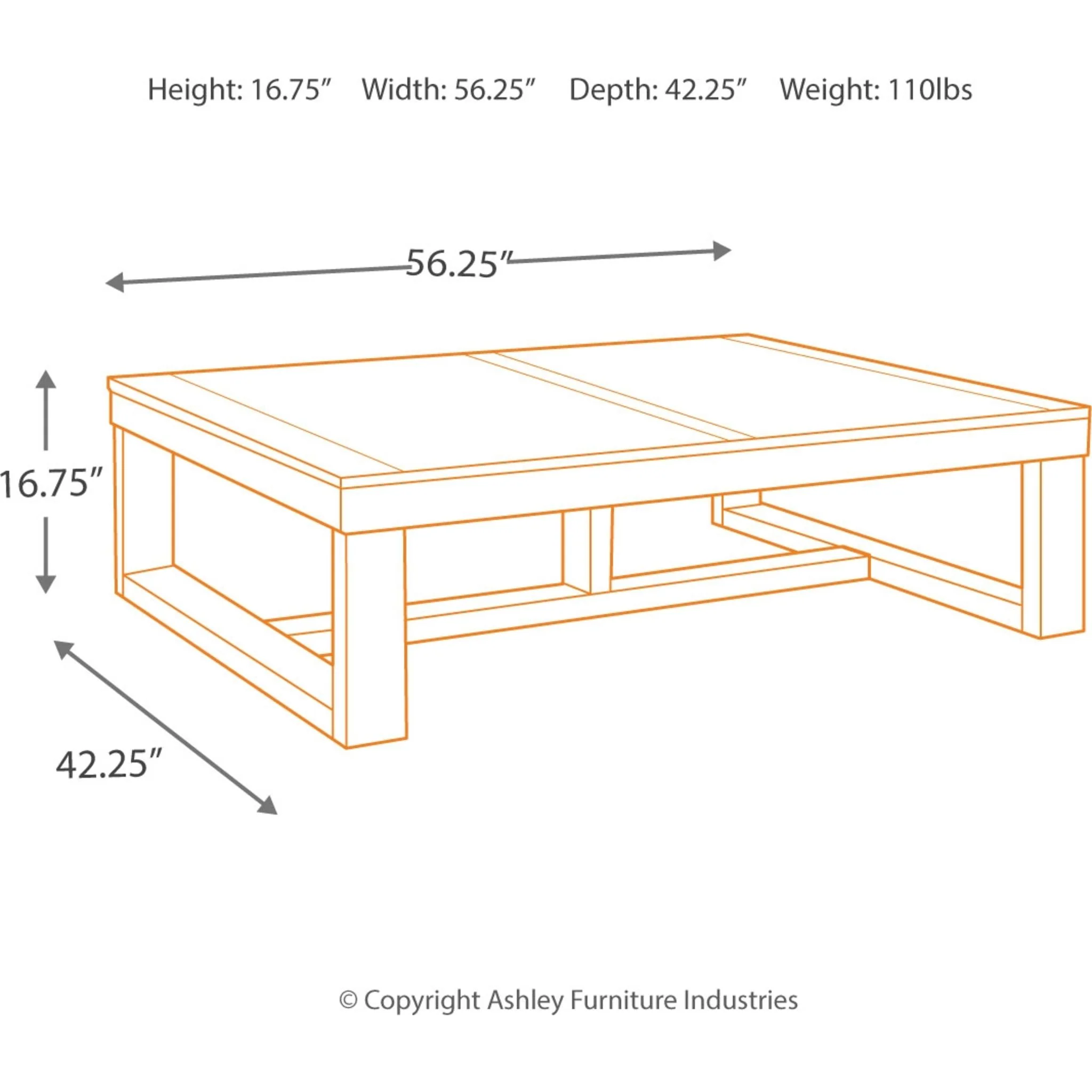 Watson Rectangle Coffee Table - Image 4