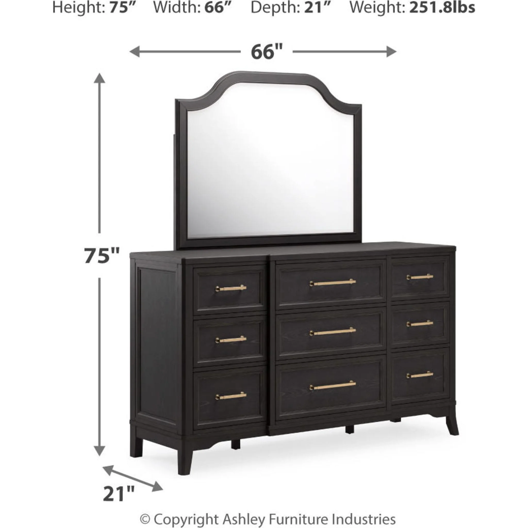 Welltern-Exclusive 5 Piece King Panel Bedroom - Image 34