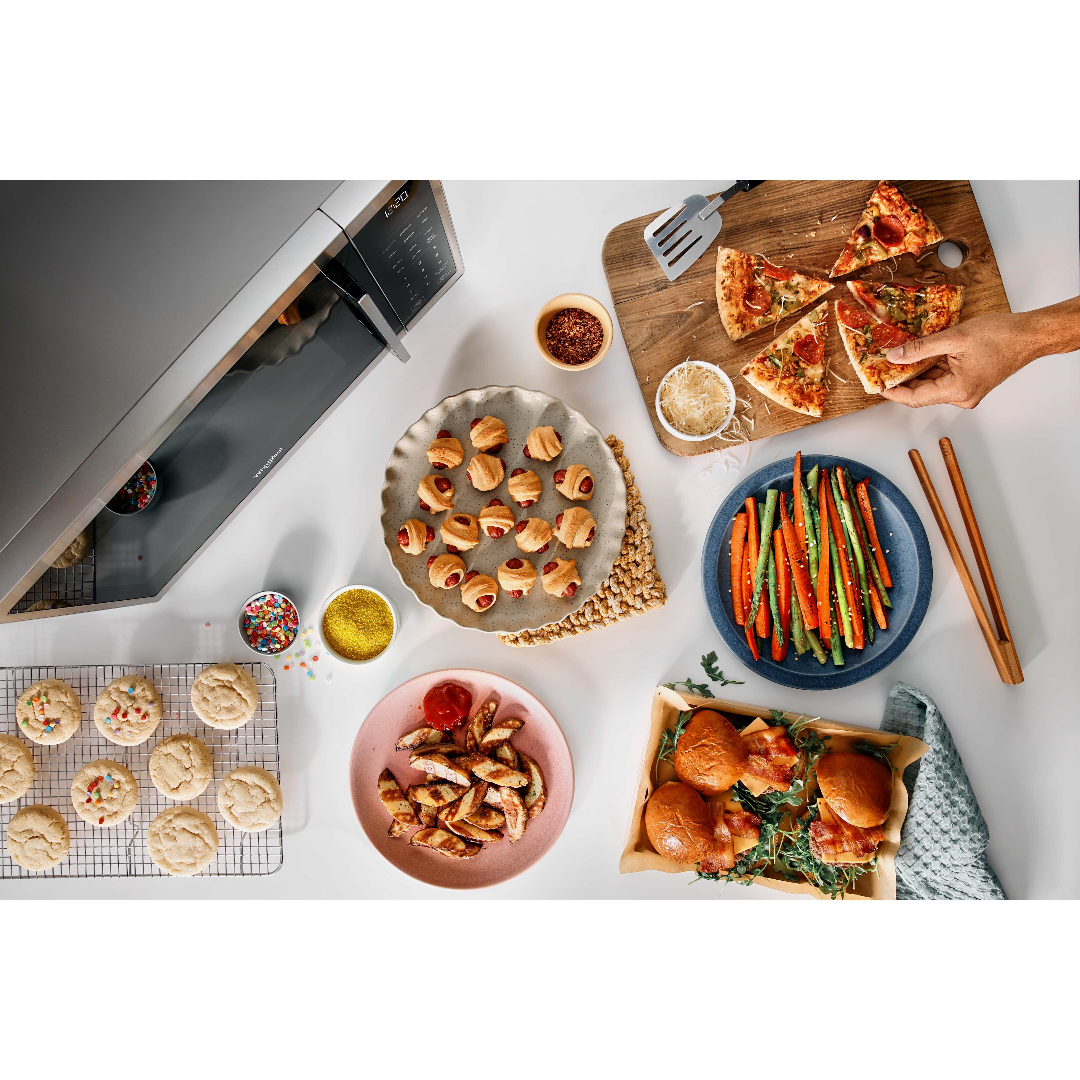 Whirlpool 1.0 cu. ft. Stainless Steel All-In-One Multifunctional Countertop Microwave With Air Fry - 900 watt -Stainless Steel (WMCS5522RS) - Image 13