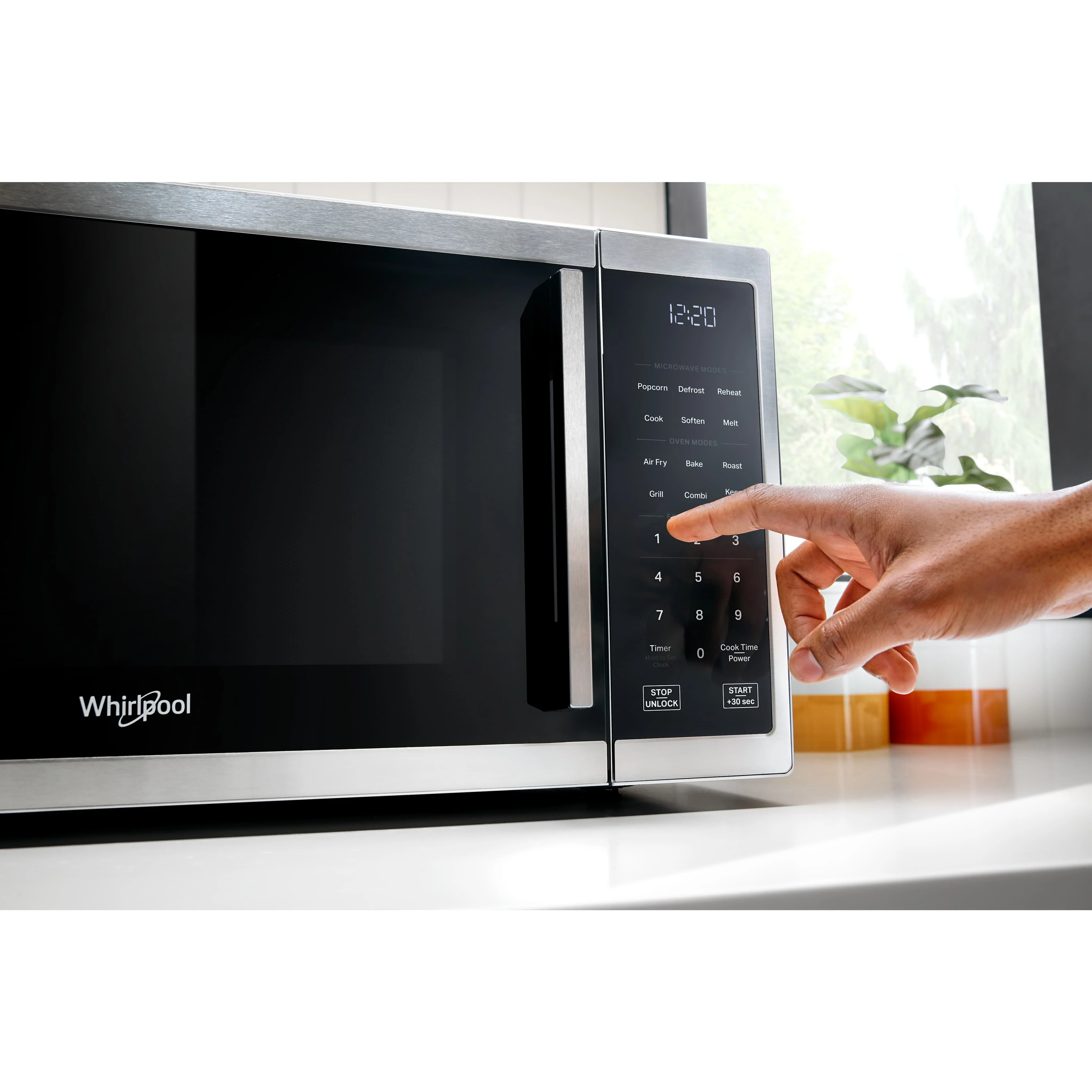 Whirlpool 1.0 cu. ft. Stainless Steel All-In-One Multifunctional Countertop Microwave With Air Fry - 900 watt -Stainless Steel (WMCS5522RS) - Image 5