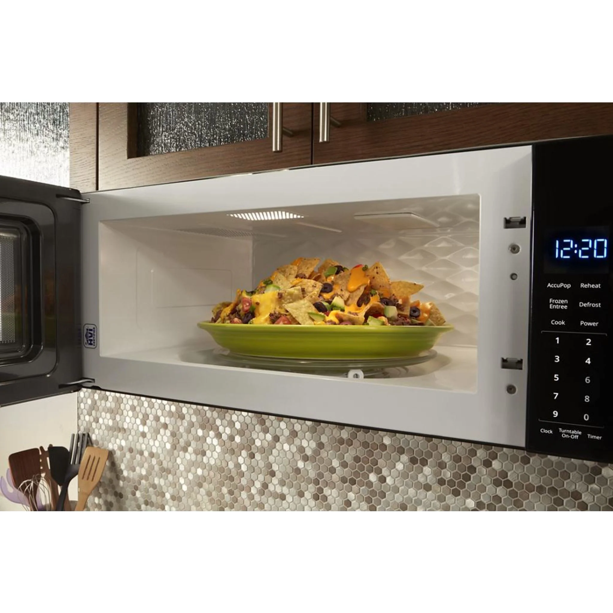 Whirlpool 1.1 cu. ft. Low Profile Microwave Hood Combination -Black (YWML55011HB) - Image 8