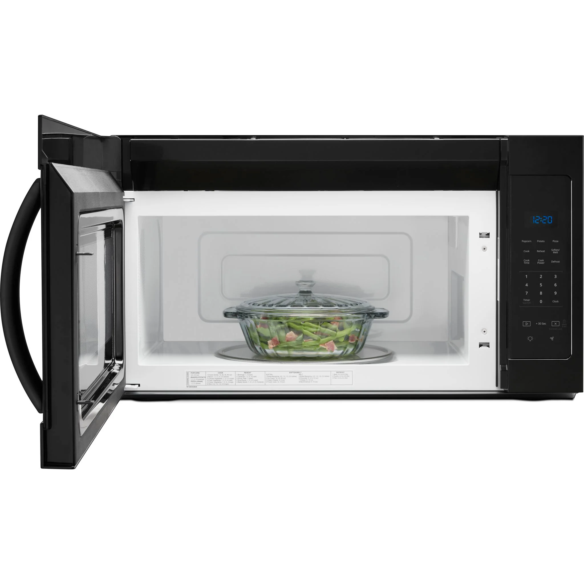 Whirlpool 1.7 cu. ft. Microwave Hood Combination with Electronic Touch Controls -Black (YWMH31017HB) - Image 3