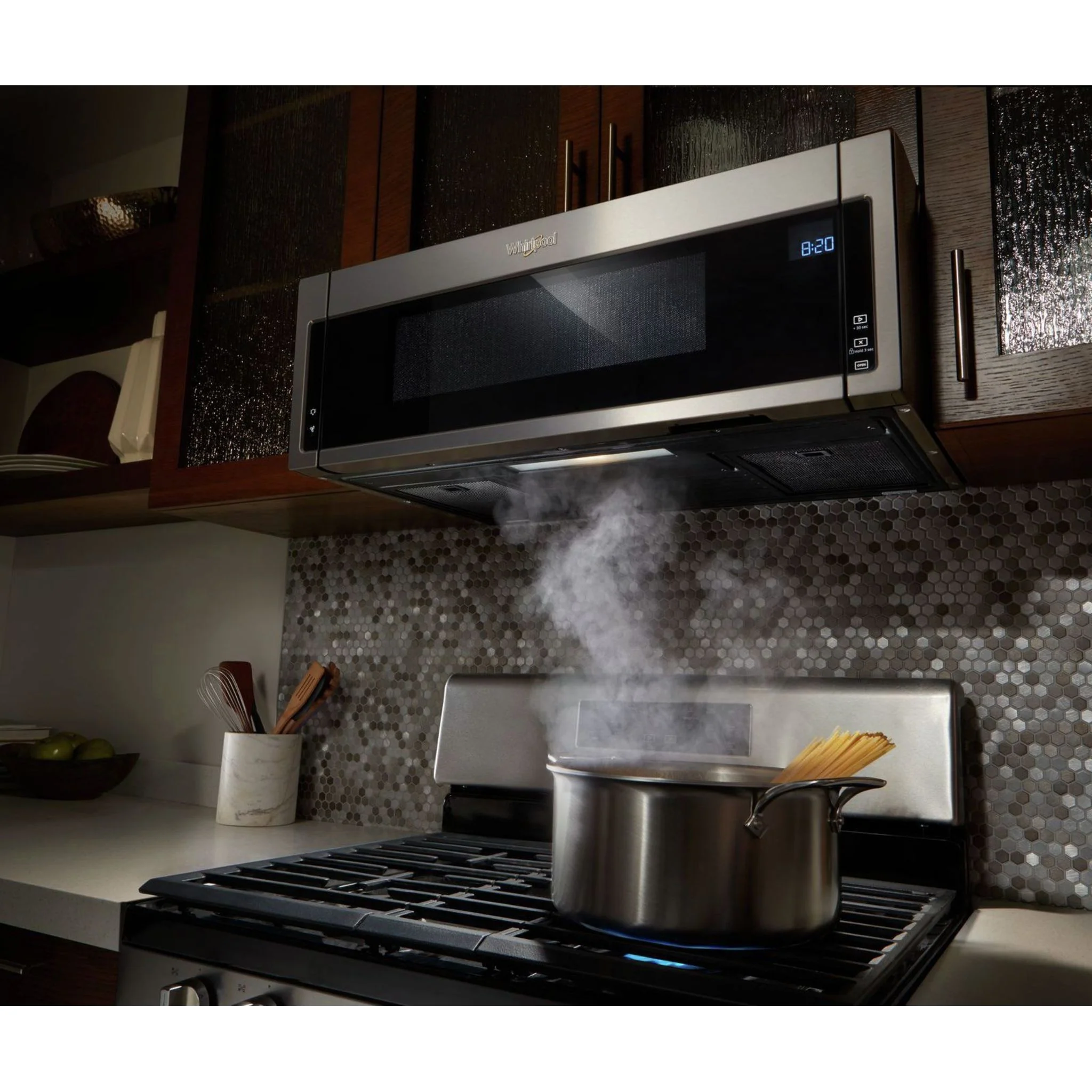 Whirlpool Smart 1.9 cu. ft. Over the Range Microwave with Multi-step cooking (YWMHA9019HV) - Image 6