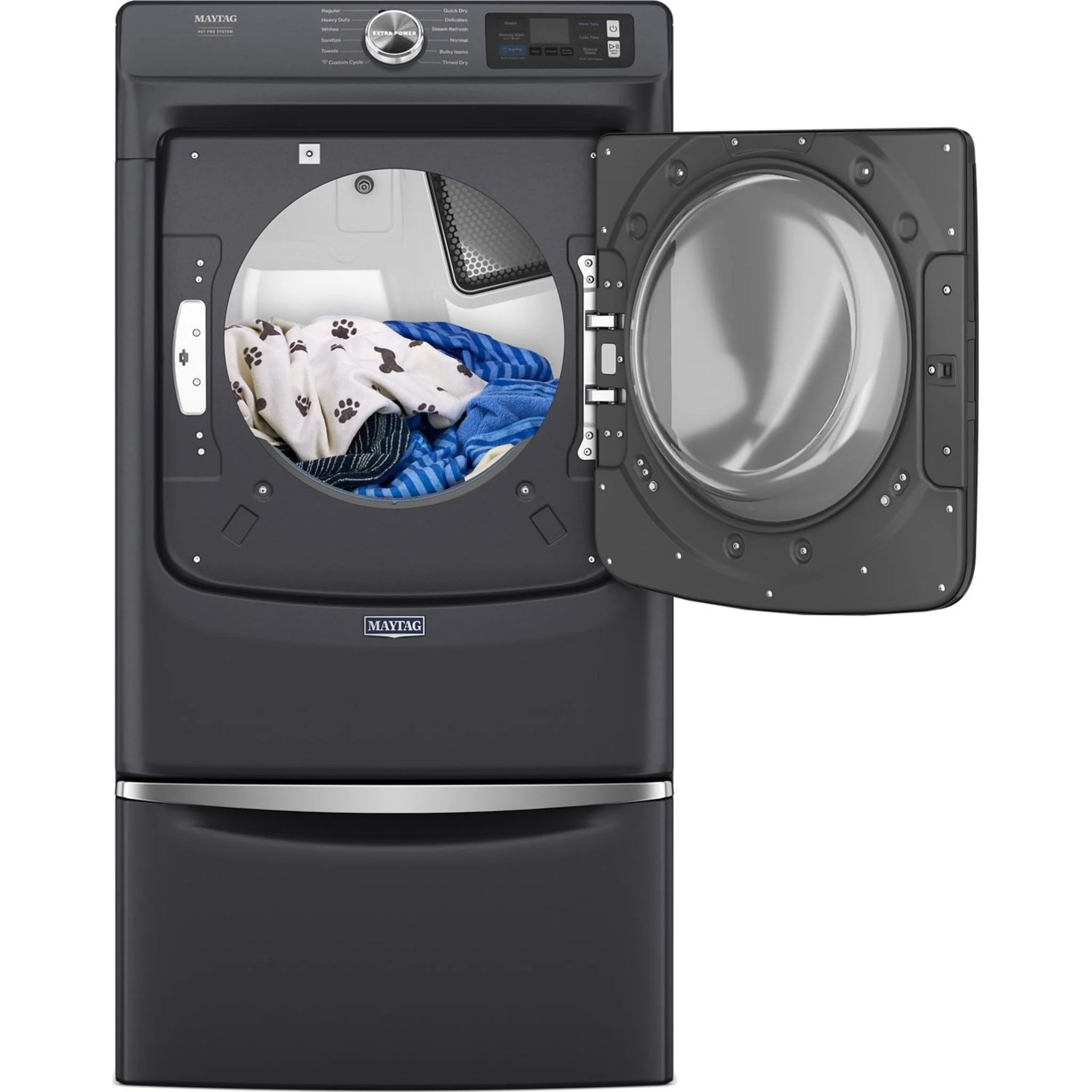 Whirlpool 15.5" (39.4 cm) Pedestal for Front Load Washer and Dryer with Storage -Midnight Steel (XHPC155RF) - Image 30