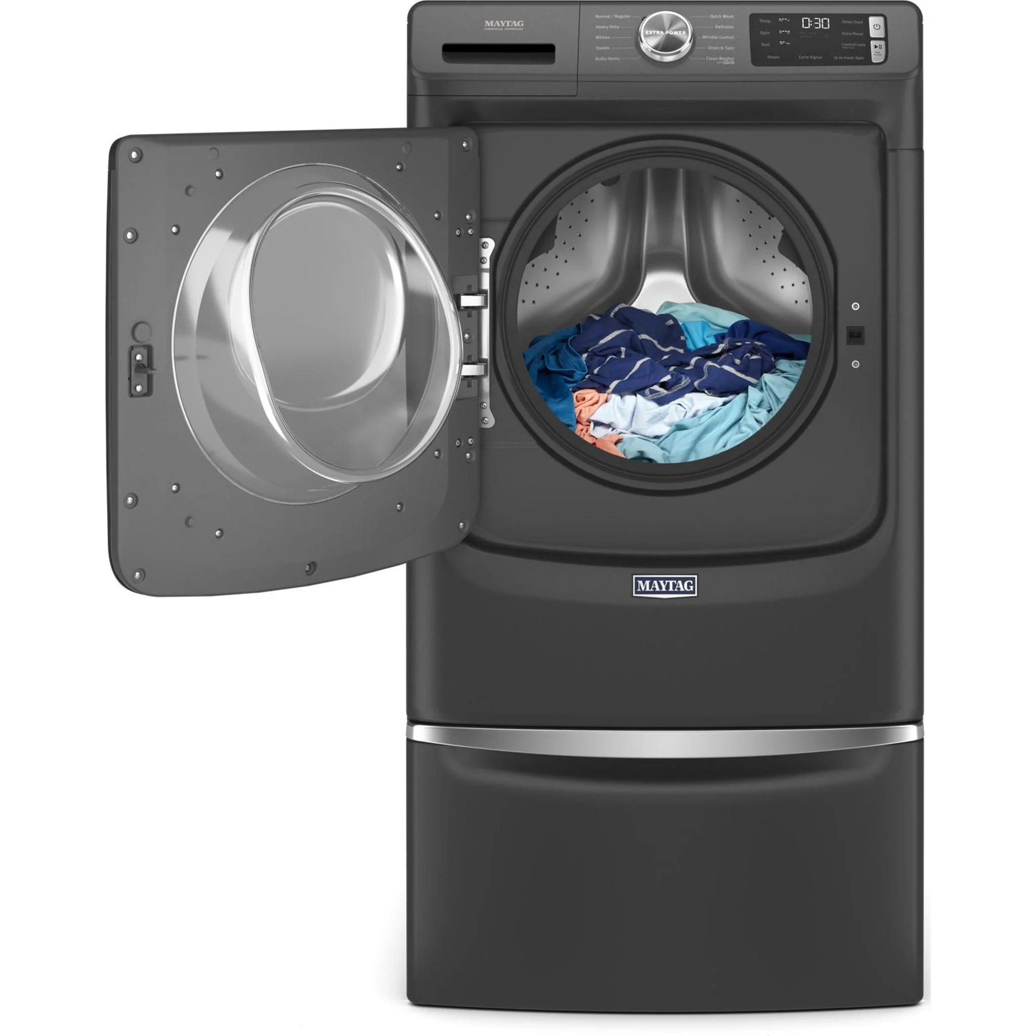 Whirlpool 15.5" Pedestal for Front Load Washer and Dryer with Storage -Volcano Black (XHPC155MBK) - Image 20