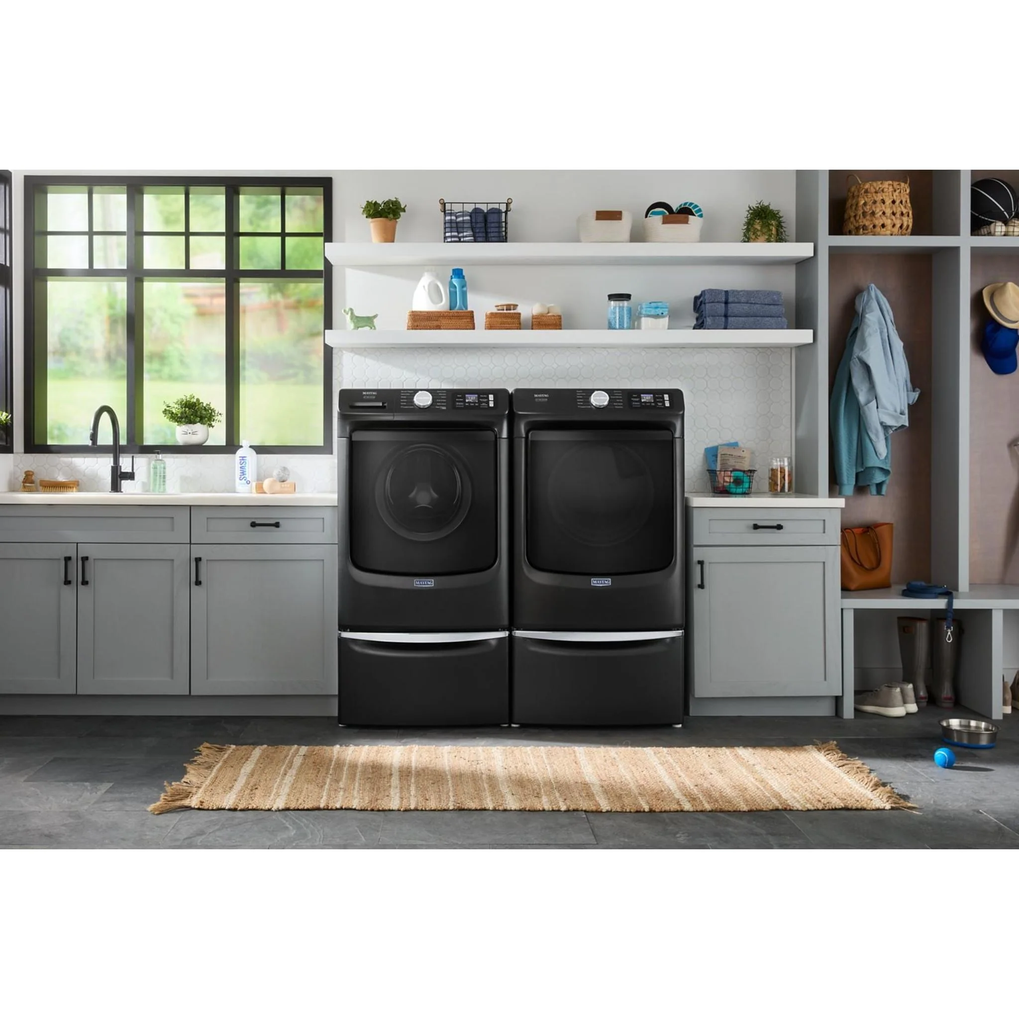 Whirlpool 15.5" Pedestal for Front Load Washer and Dryer with Storage -Volcano Black (XHPC155MBK) - Image 21