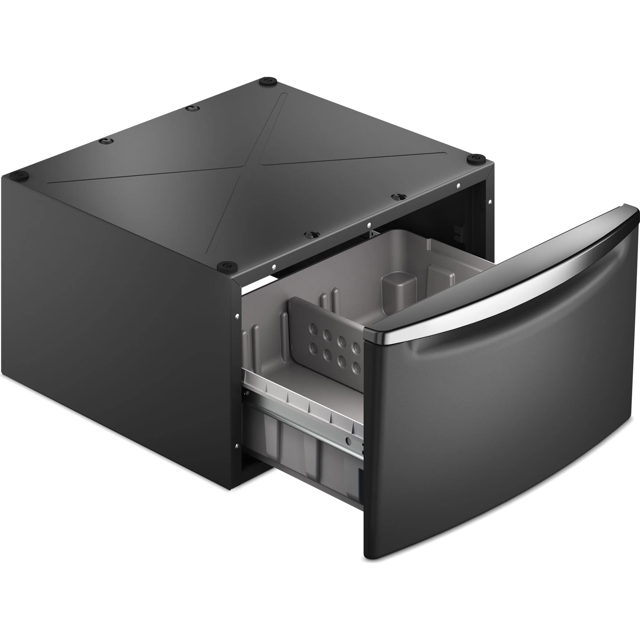 Whirlpool 15.5" Pedestal for Front Load Washer and Dryer with Storage -Volcano Black (XHPC155MBK) - Image 3