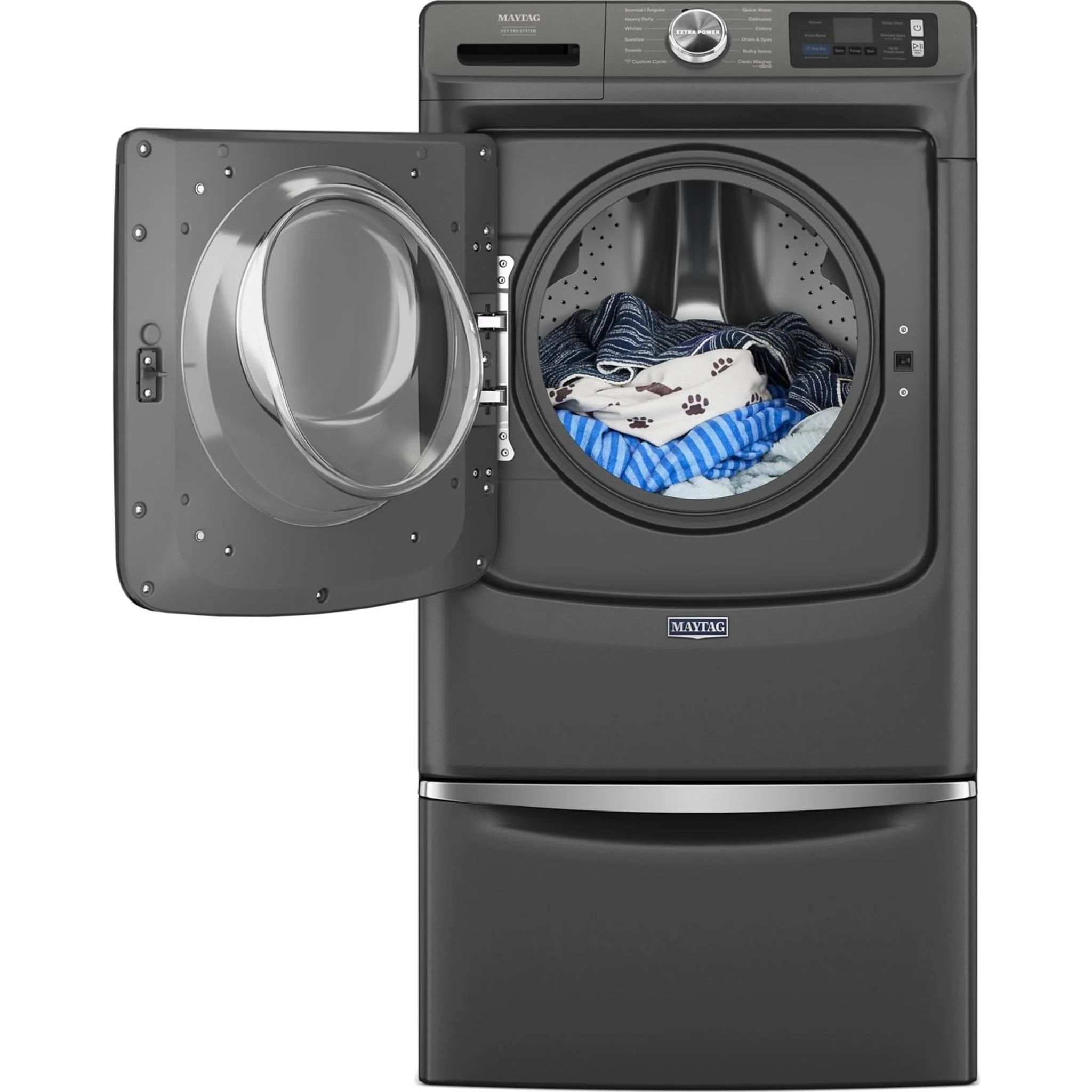 Whirlpool 15.5" Pedestal for Front Load Washer and Dryer with Storage -Volcano Black (XHPC155MBK) - Image 42