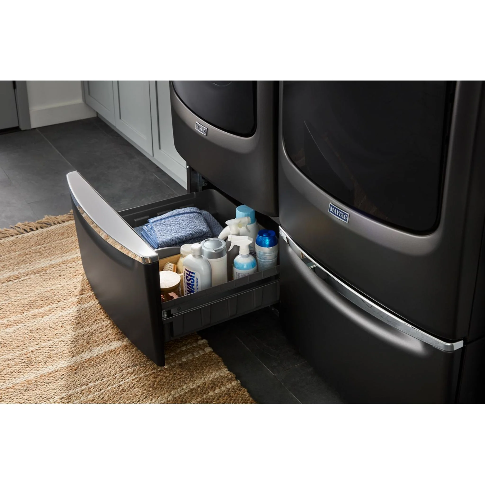 Whirlpool 15.5" Pedestal for Front Load Washer and Dryer with Storage -Volcano Black (XHPC155MBK) - Image 64