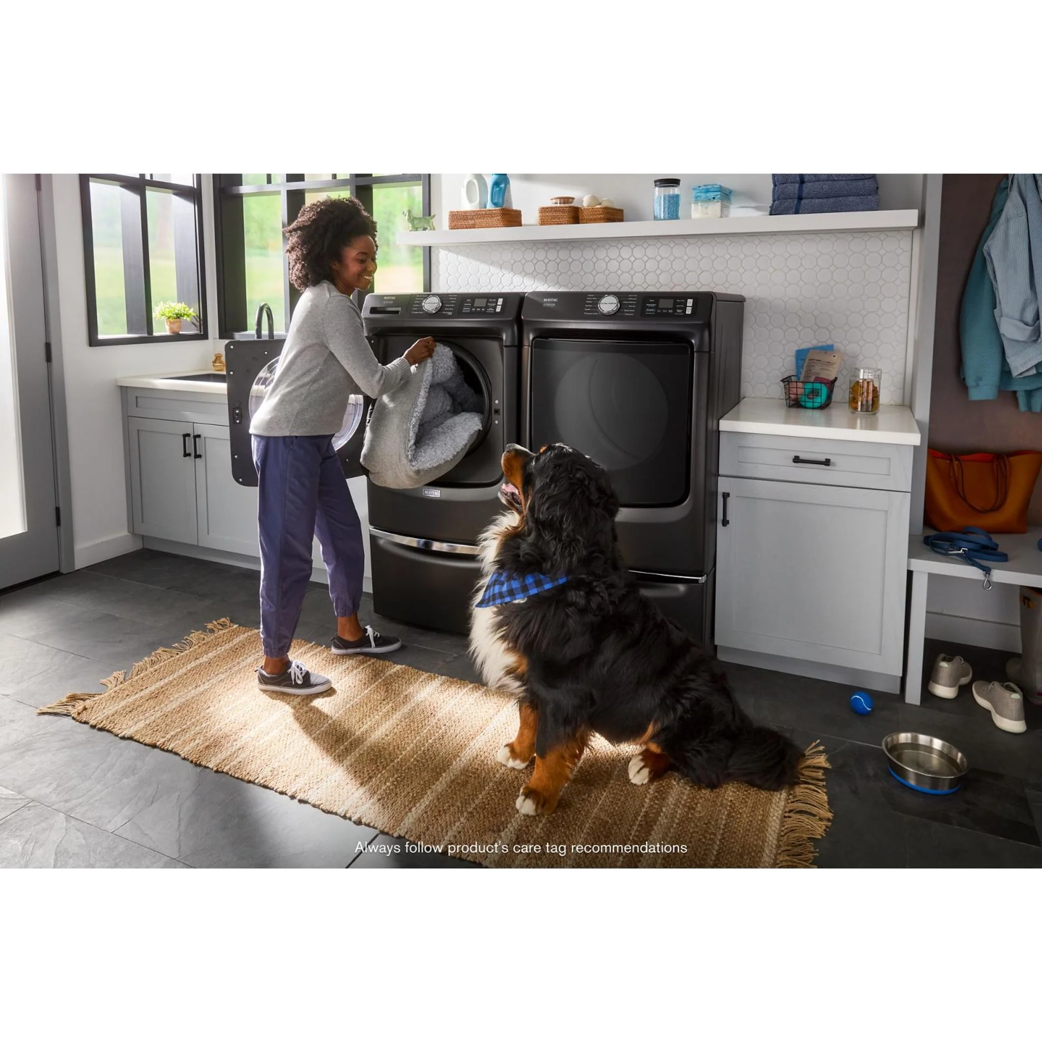 Whirlpool 15.5" Pedestal for Front Load Washer and Dryer with Storage -Volcano Black (XHPC155MBK) - Image 8