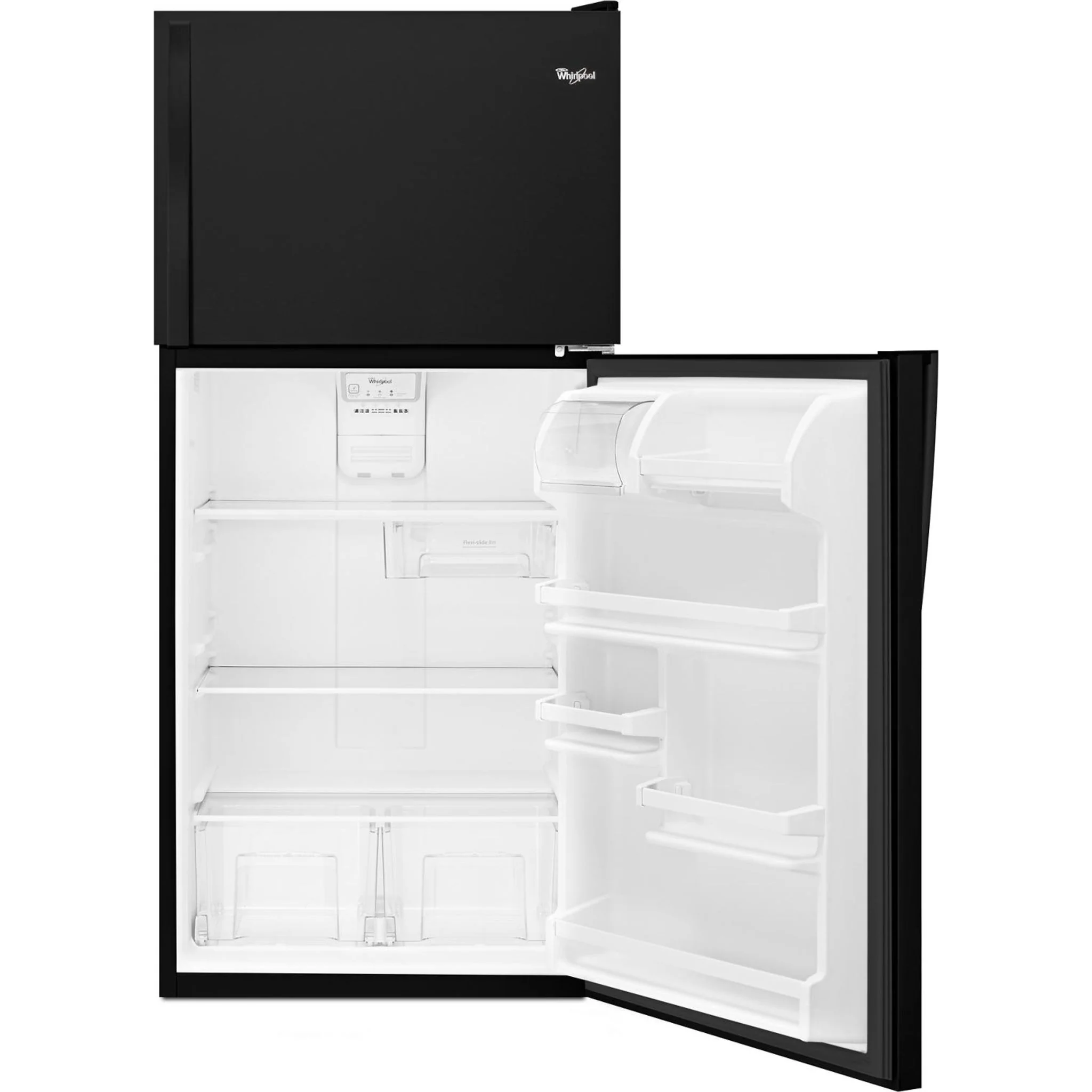 Whirlpool  30" Wide Top-Freezer Refrigerator with Flexi-Slide Bin - Black (WRT318FZDB) - Image 23