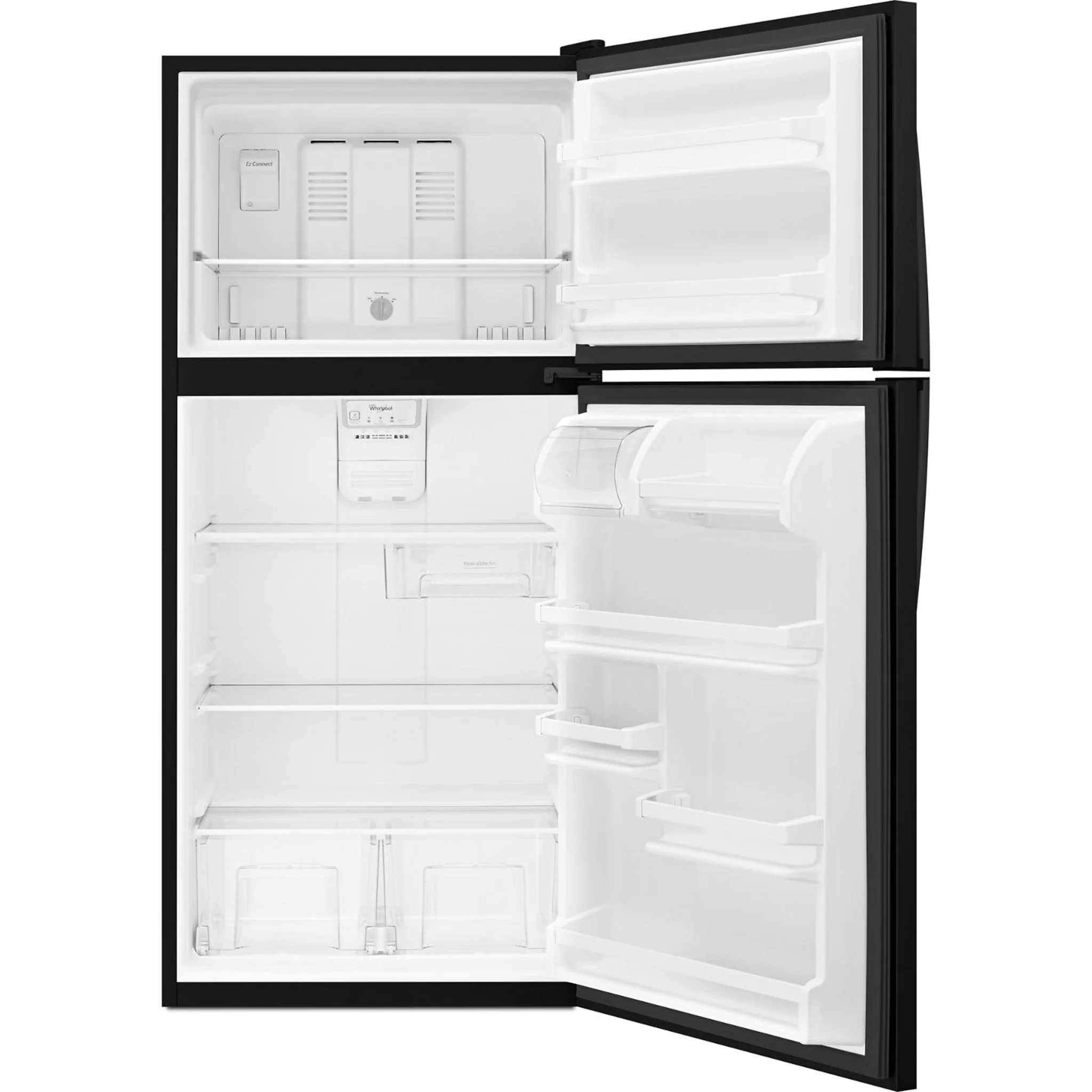 Whirlpool  30" Wide Top-Freezer Refrigerator with Flexi-Slide Bin - Black (WRT318FZDB) - Image 31