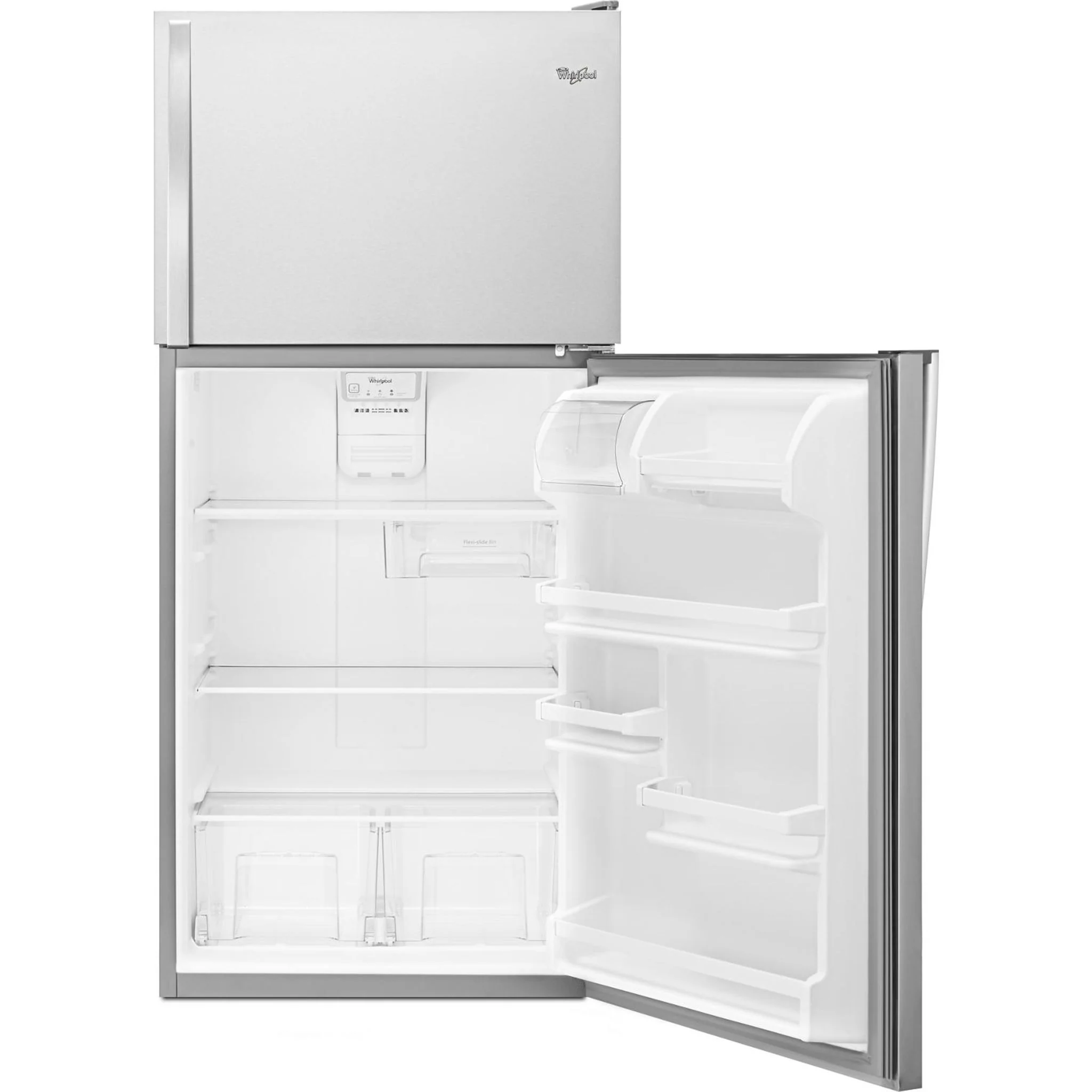 Whirlpool 30" Wide Top-Freezer Refrigerator with Flexi-SlideBin -Monochromatic Stainless Steel (WRT318FZDM) - Image 18