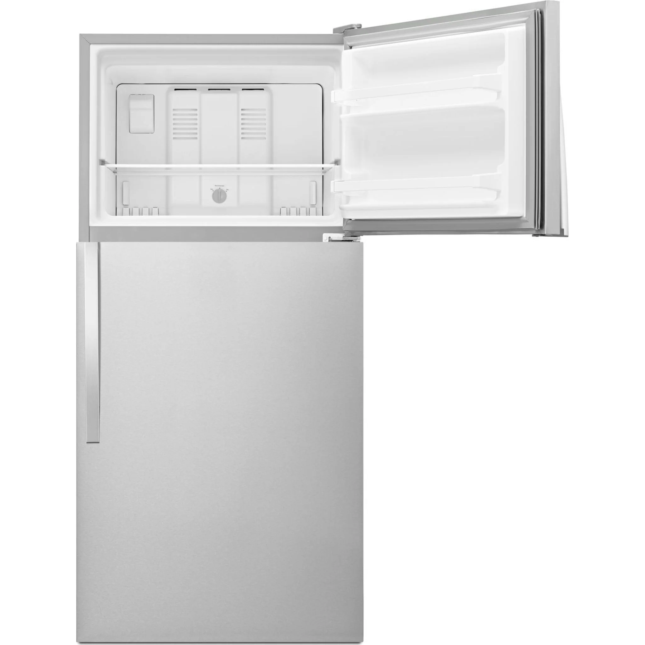 Whirlpool 30" Wide Top-Freezer Refrigerator with Flexi-SlideBin -Monochromatic Stainless Steel (WRT318FZDM) - Image 7