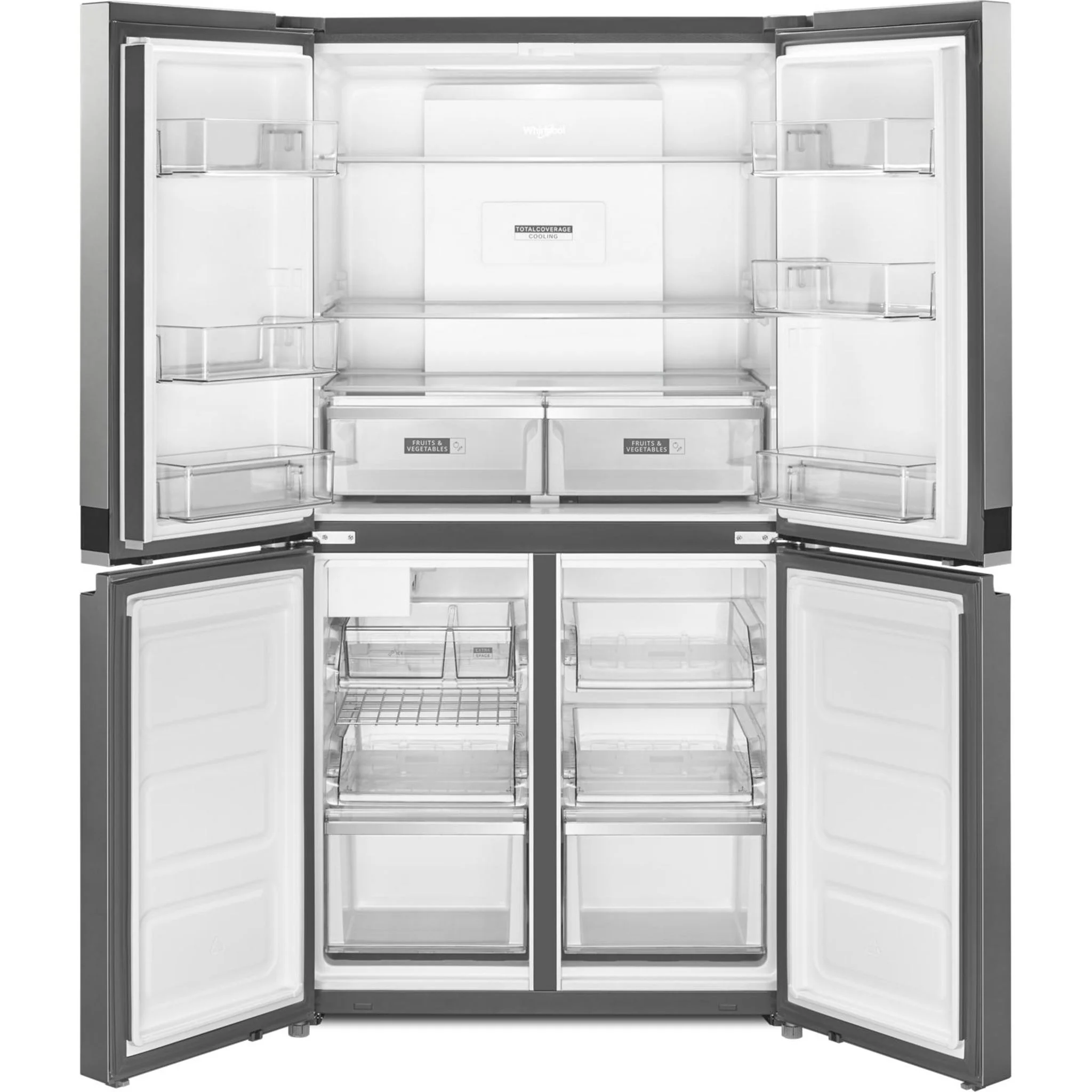 Whirlpool 36-inch Wide Counter Depth 4 Door Refrigerator - 19.4 cu. ft. -Fingerprint-Resistant Stainless Finish (WRQA59CNKZ) - Image 21
