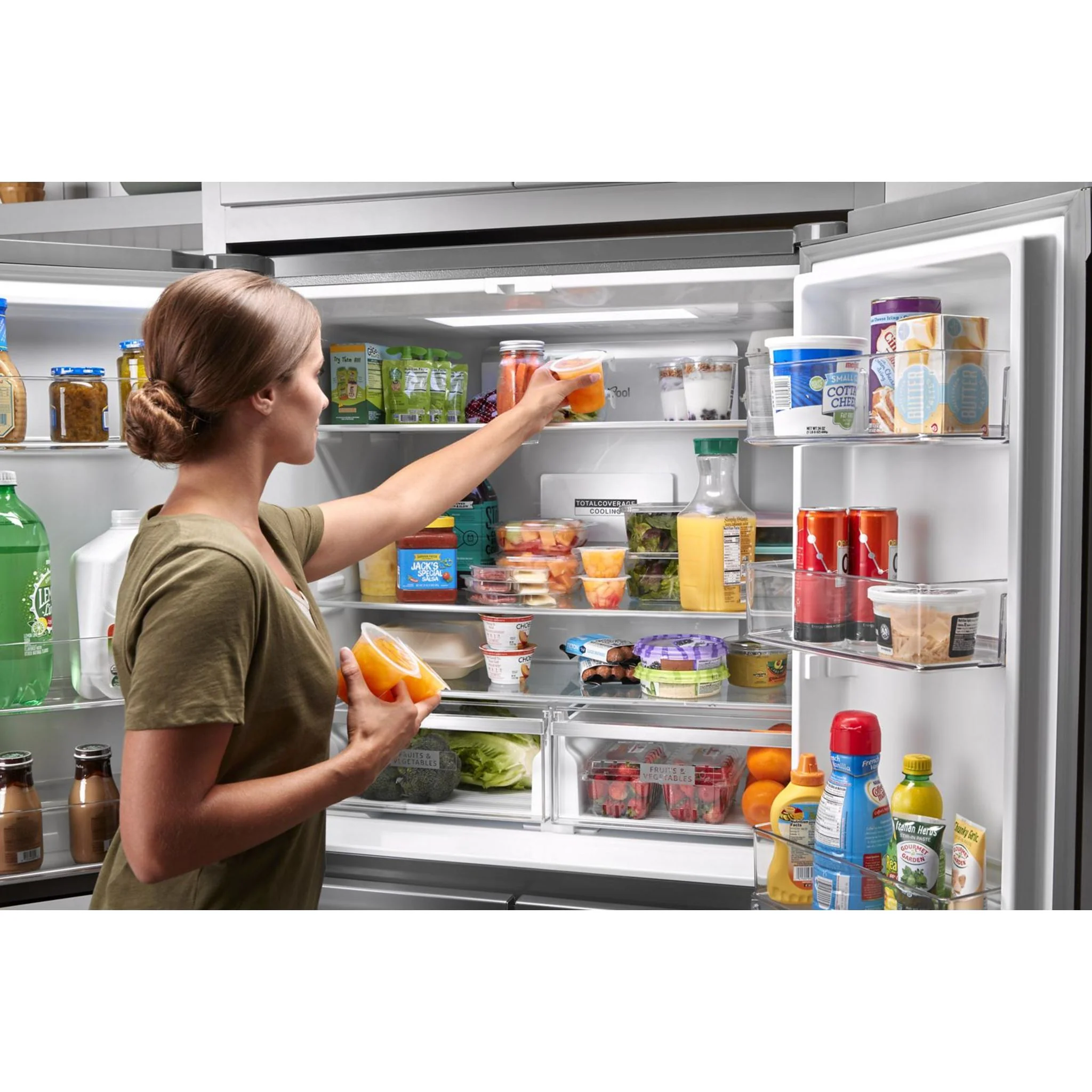 Whirlpool 36-inch Wide Counter Depth 4 Door Refrigerator - 19.4 cu. ft. -Fingerprint-Resistant Stainless Finish (WRQA59CNKZ) - Image 22