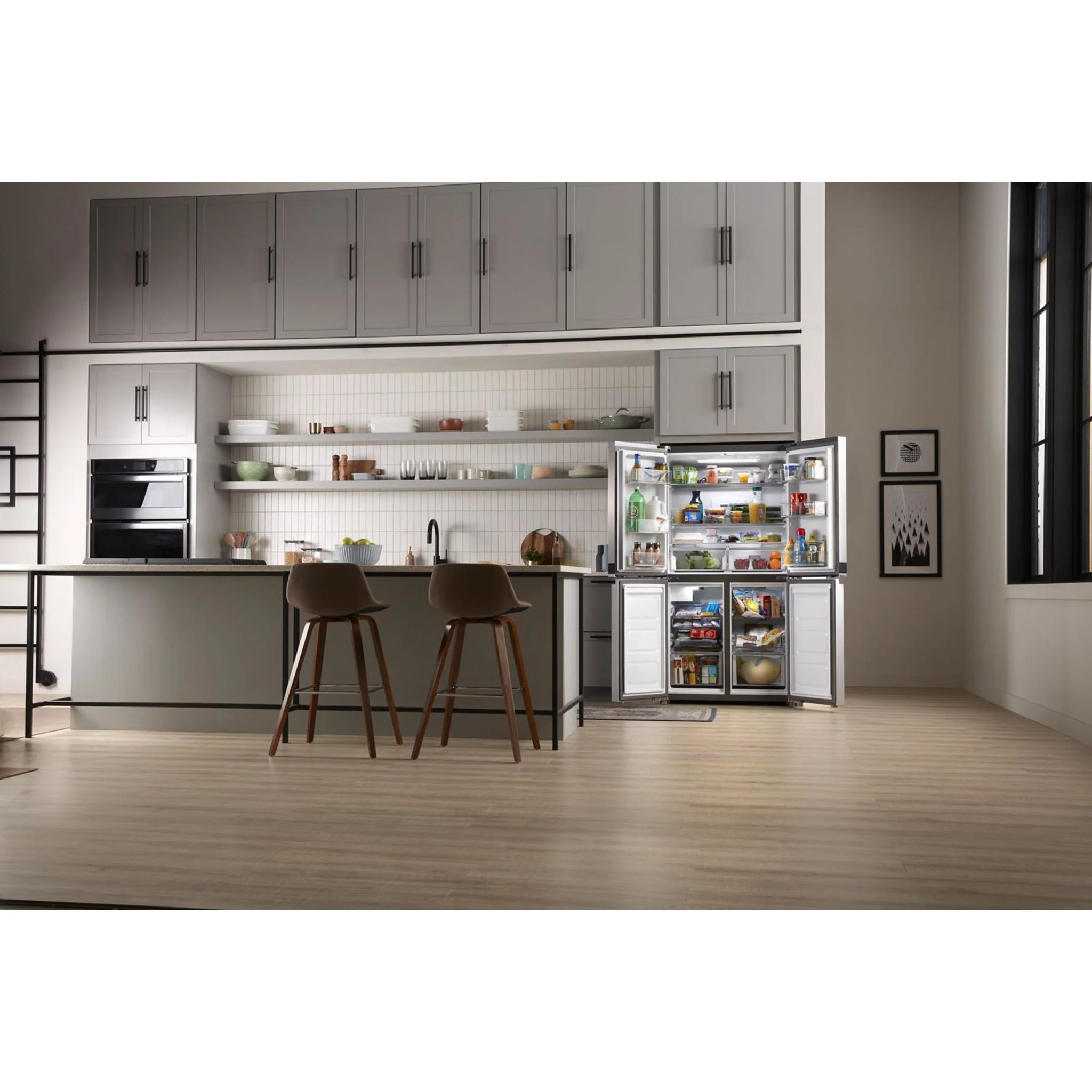 Whirlpool 36-inch Wide Counter Depth 4 Door Refrigerator - 19.4 cu. ft. -Fingerprint-Resistant Stainless Finish (WRQA59CNKZ) - Image 28