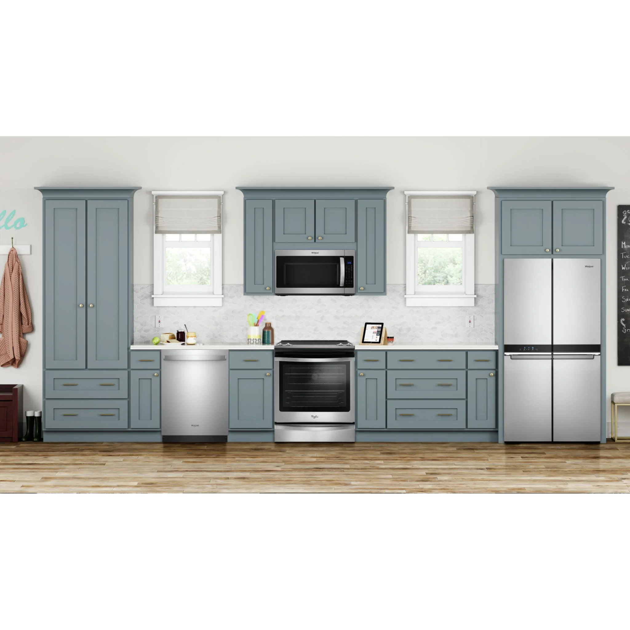 Whirlpool 36-inch Wide Counter Depth 4 Door Refrigerator - 19.4 cu. ft. -Fingerprint-Resistant Stainless Finish (WRQA59CNKZ) - Image 4
