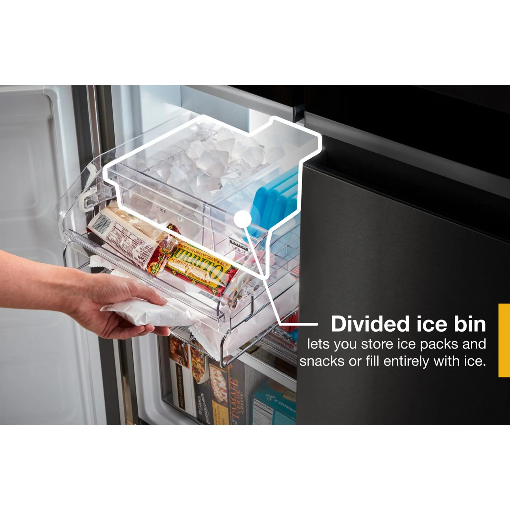 Whirlpool 36-inch Wide Counter Depth 4 Door Refrigerator - 19.4 cu. ft. -Fingerprint-Resistant Stainless Finish (WRQA59CNKZ) - Image 7
