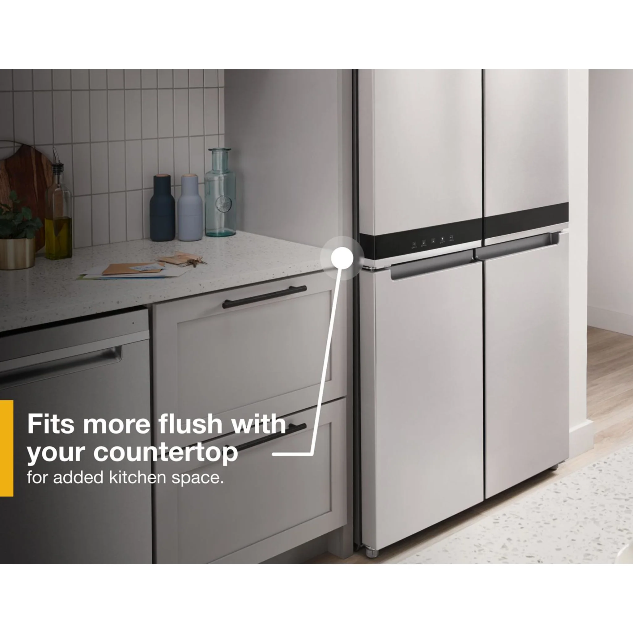 Whirlpool 36-inch Wide Counter Depth 4 Door Refrigerator - 19.4 cu. ft. -Fingerprint-Resistant Stainless Finish (WRQA59CNKZ) - Image 9