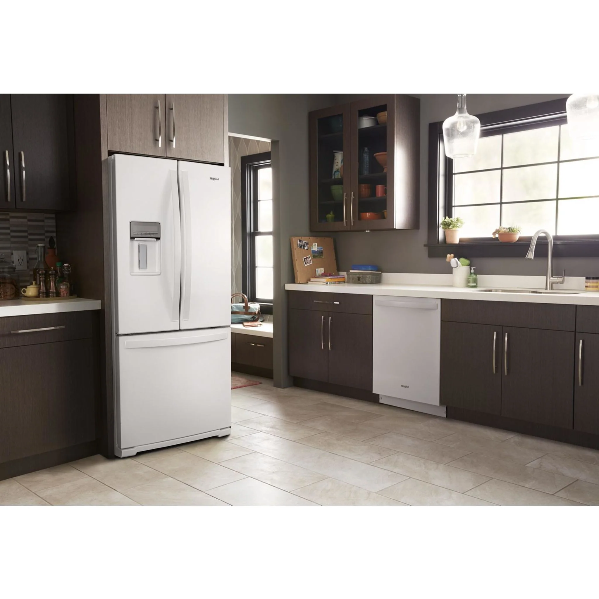 Whirlpool 30-inch Wide French Door Refrigerator - 20 cu. ft. -White (WRF560SEHW) - Image 9