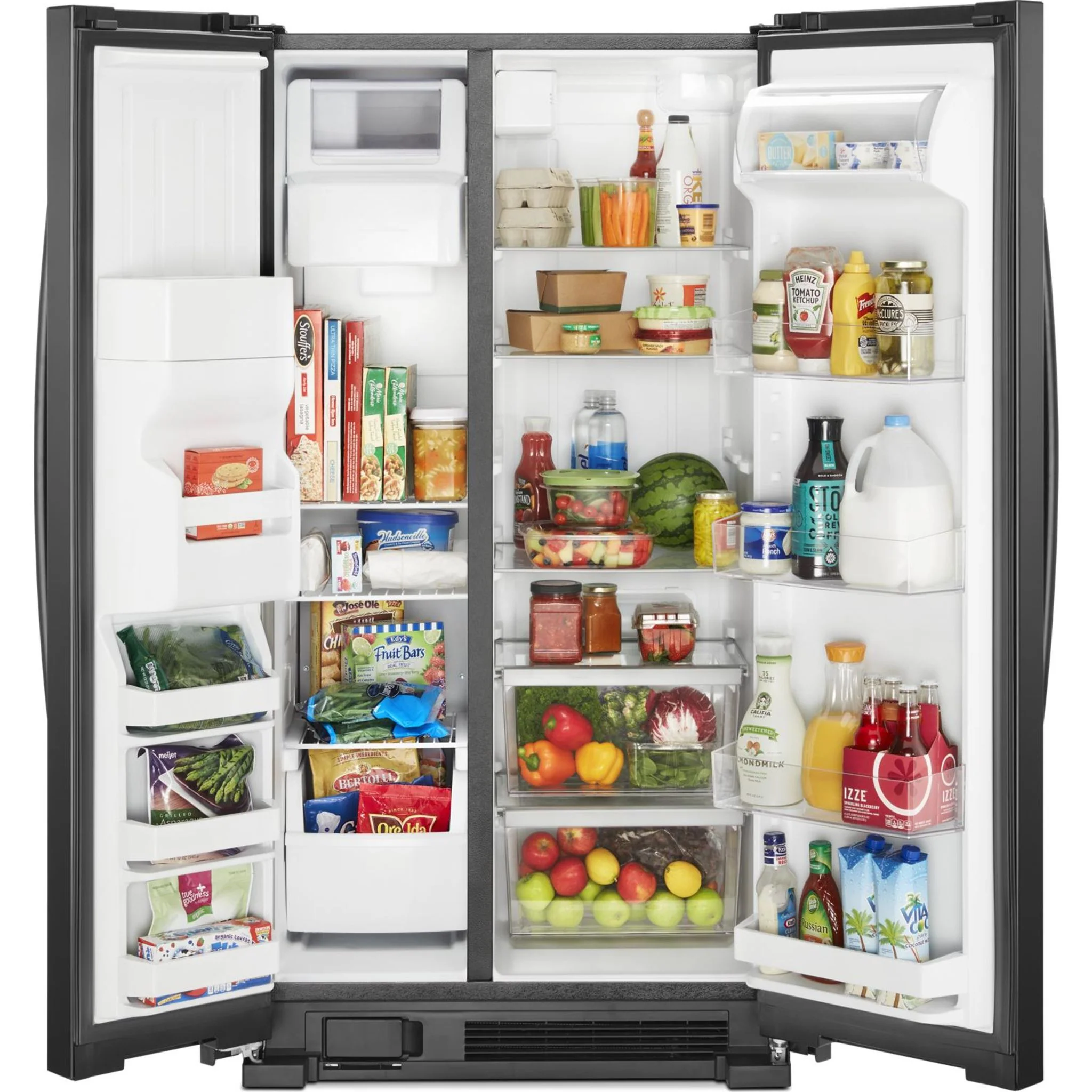 Whirlpool 33-inch Wide Side-by-Side Refrigerator - 21 cu. ft. -Black (WRS331SDHB) - Image 12