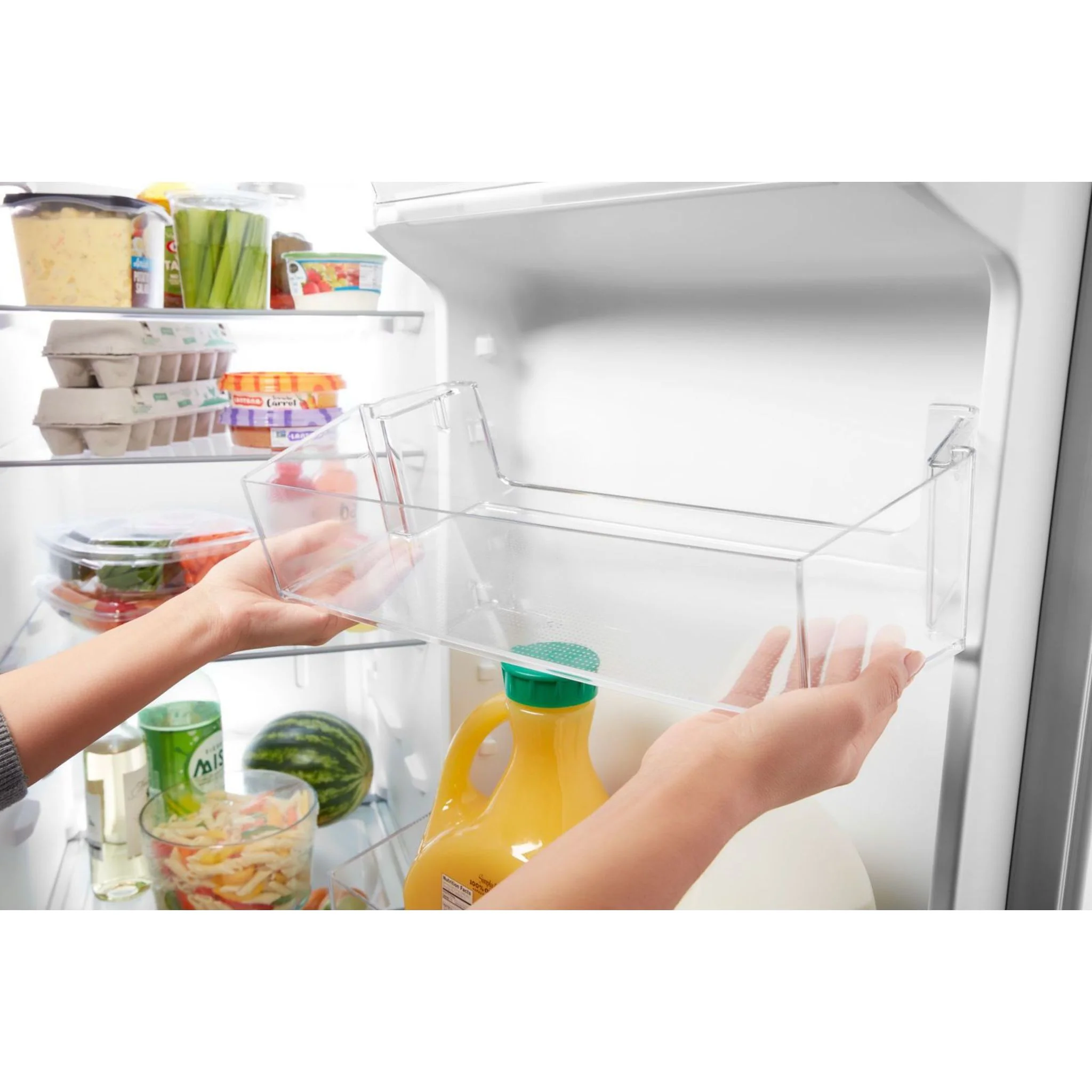 Whirlpool 33-inch Wide Side-by-Side Refrigerator - 21 cu. ft. -Monochromatic Stainless Steel (WRS331SDHM) - Image 20